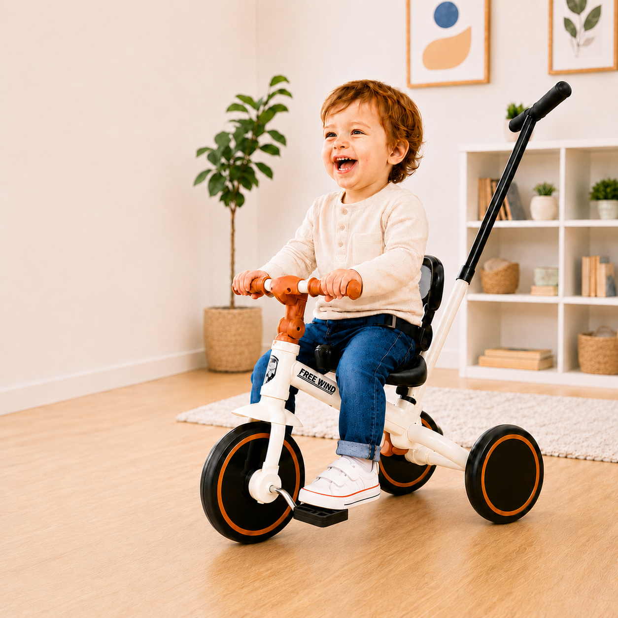 Triciclo evolutivo 4 en 1 Ajustable 1 a 5 años 25KG
