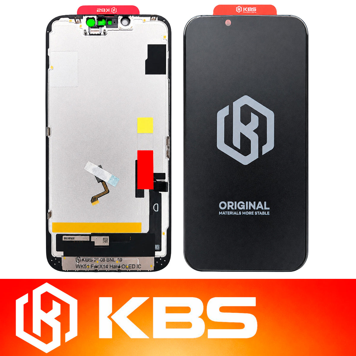Pantalla Para iPhone 14 KBS Hard Oled Flicker-Free IC 90 Hz