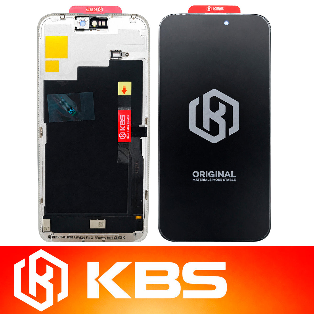 Pantalla Para iPhone 15 Pro Max KBS Hard Oled IC 120 Hz