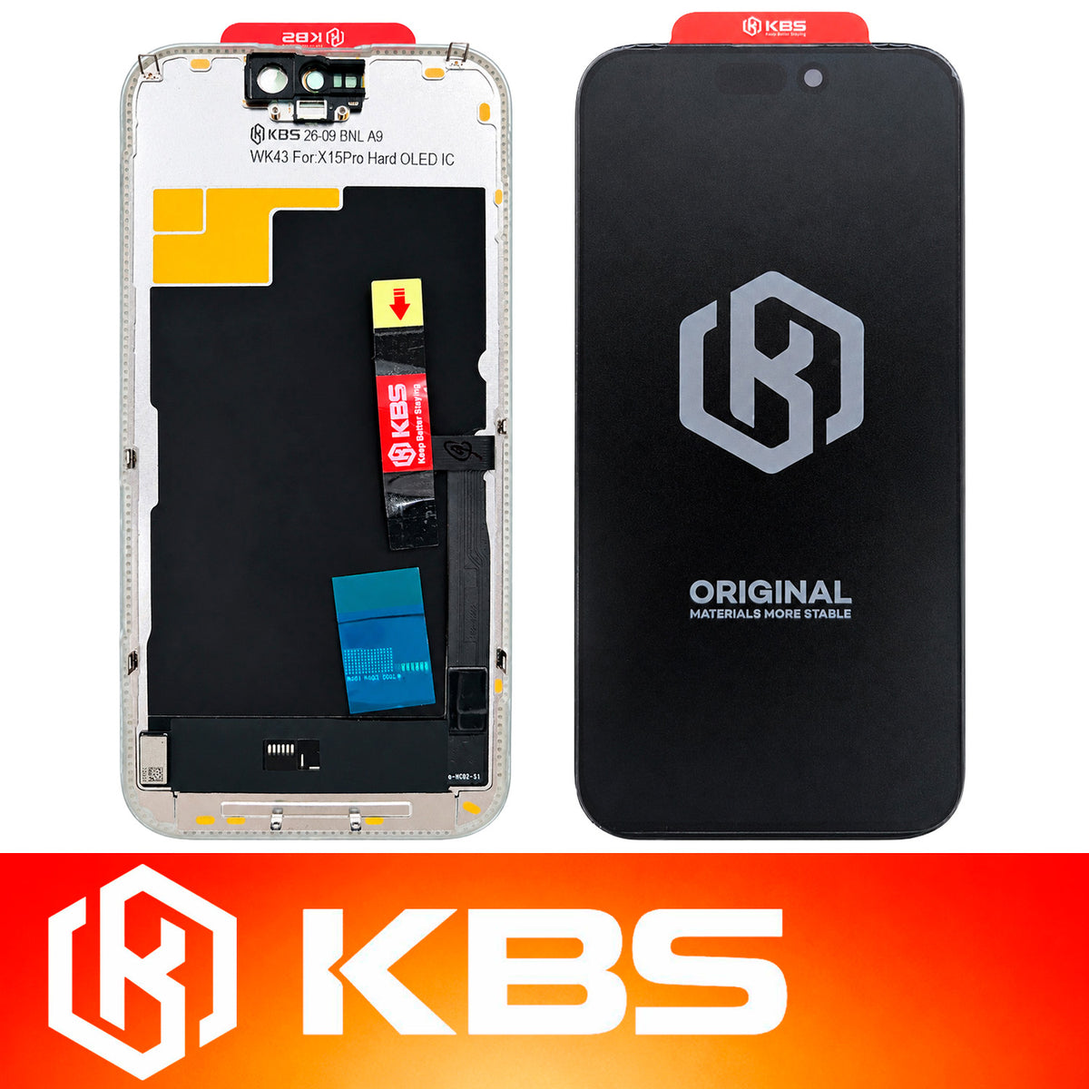 Pantalla Para iPhone 15 Pro Kbs Hard Oled Dimming IC 120 Hz