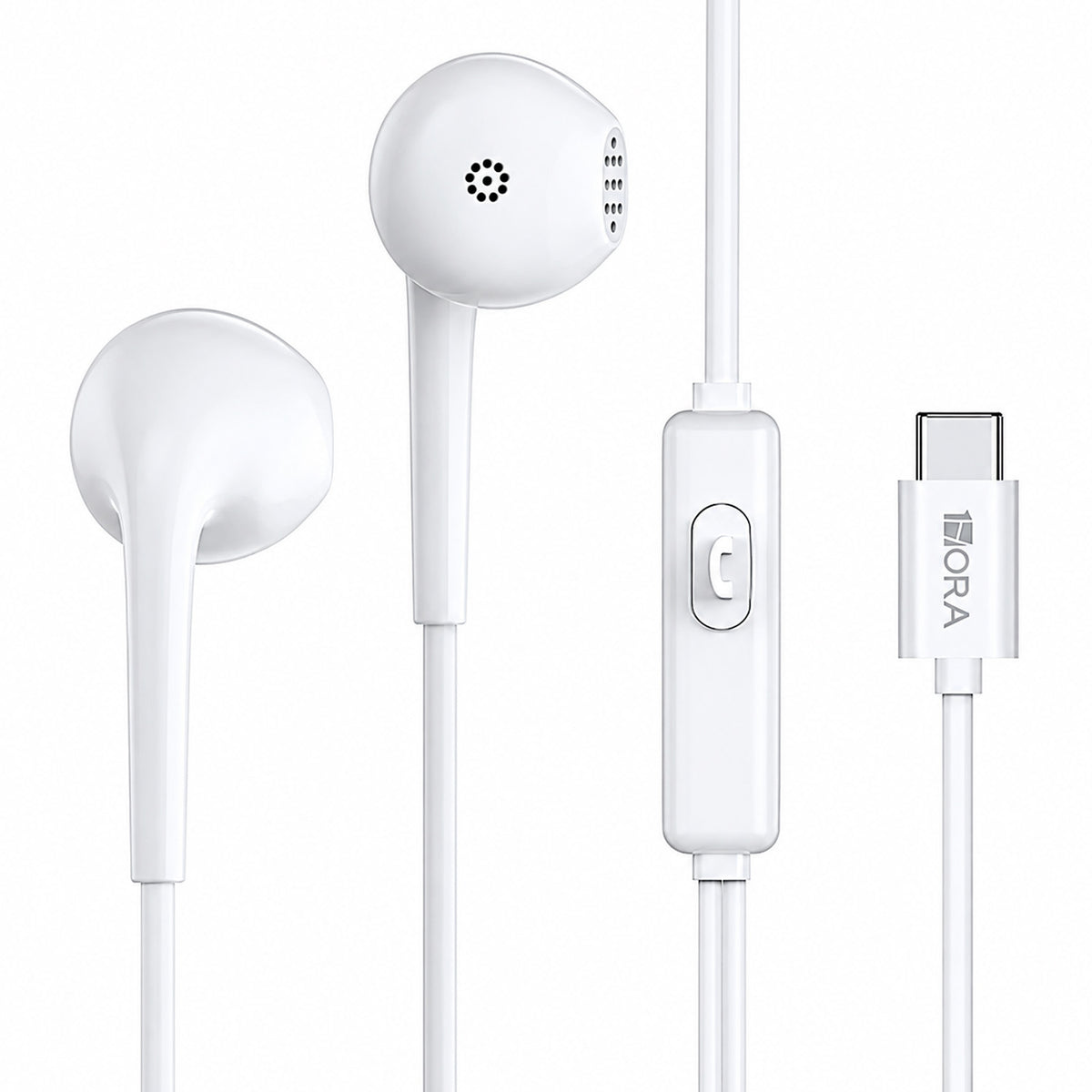 Audífonos 1Hora AUT124 In-Ear USB-C Con Micrófono Blanco