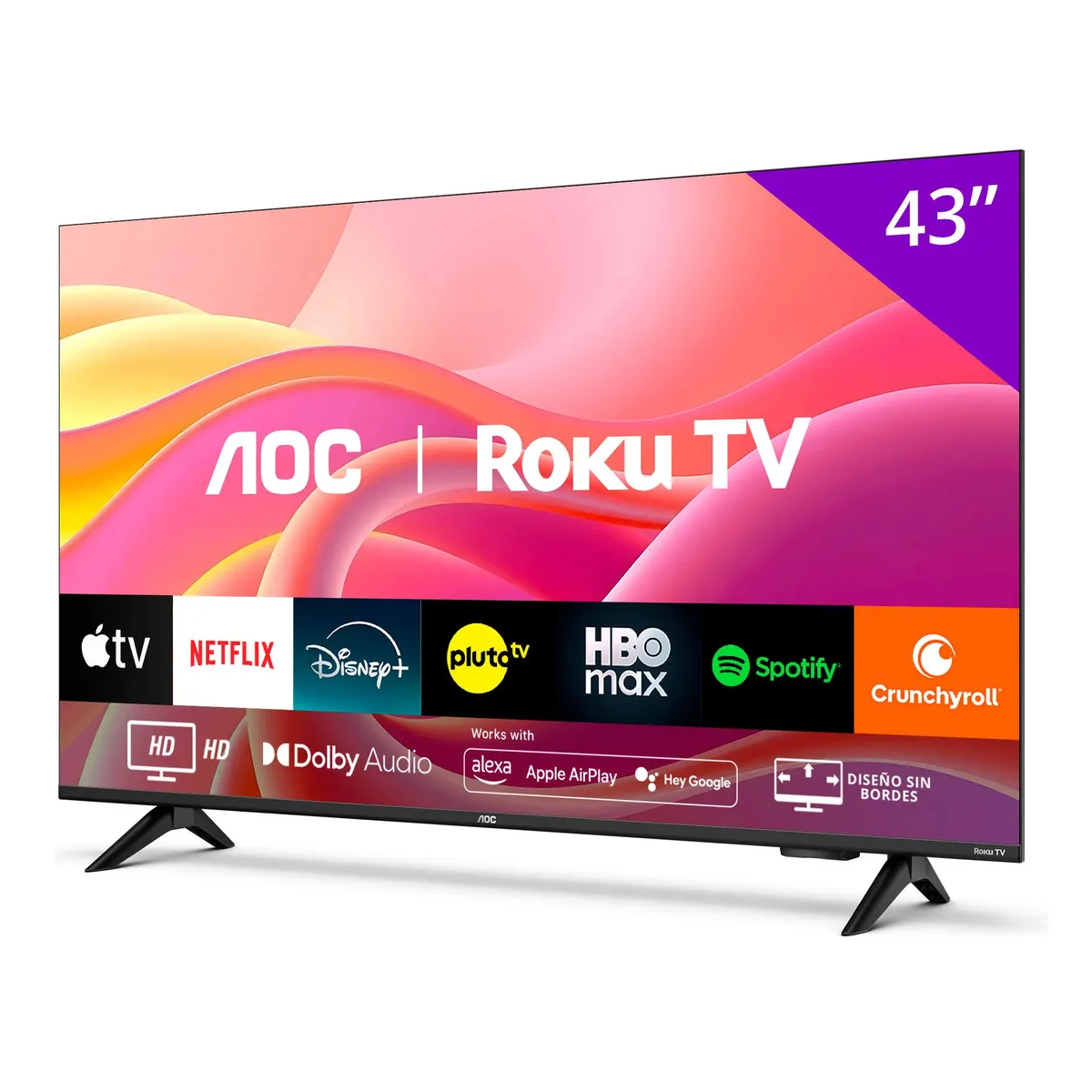 Smart TV AOC 43S5155 43" Full HD LED Roku Negro Wi-Fi