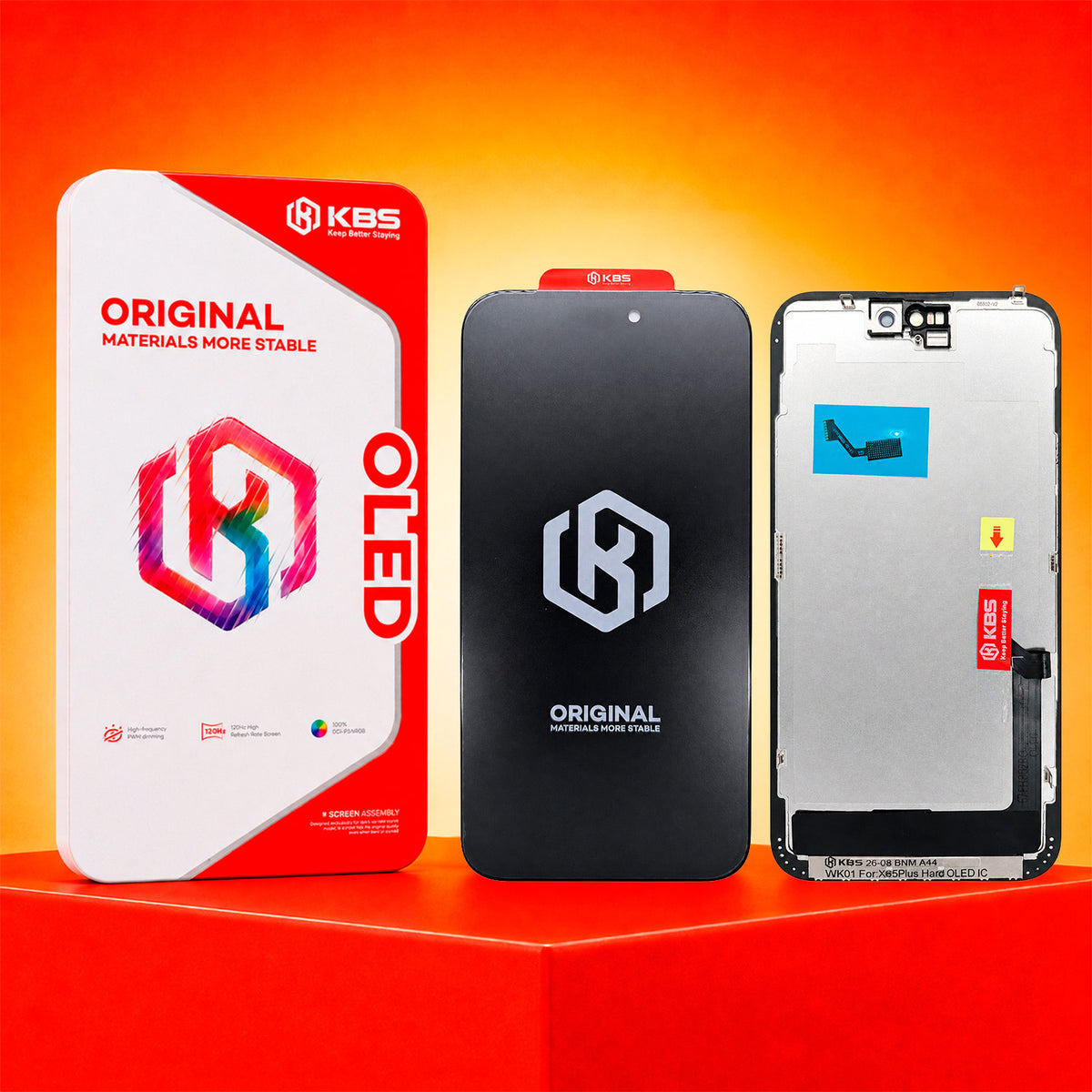 Pantalla Para iPhone 15 Plus KBS Hard Oled Dimming IC 120 Hz