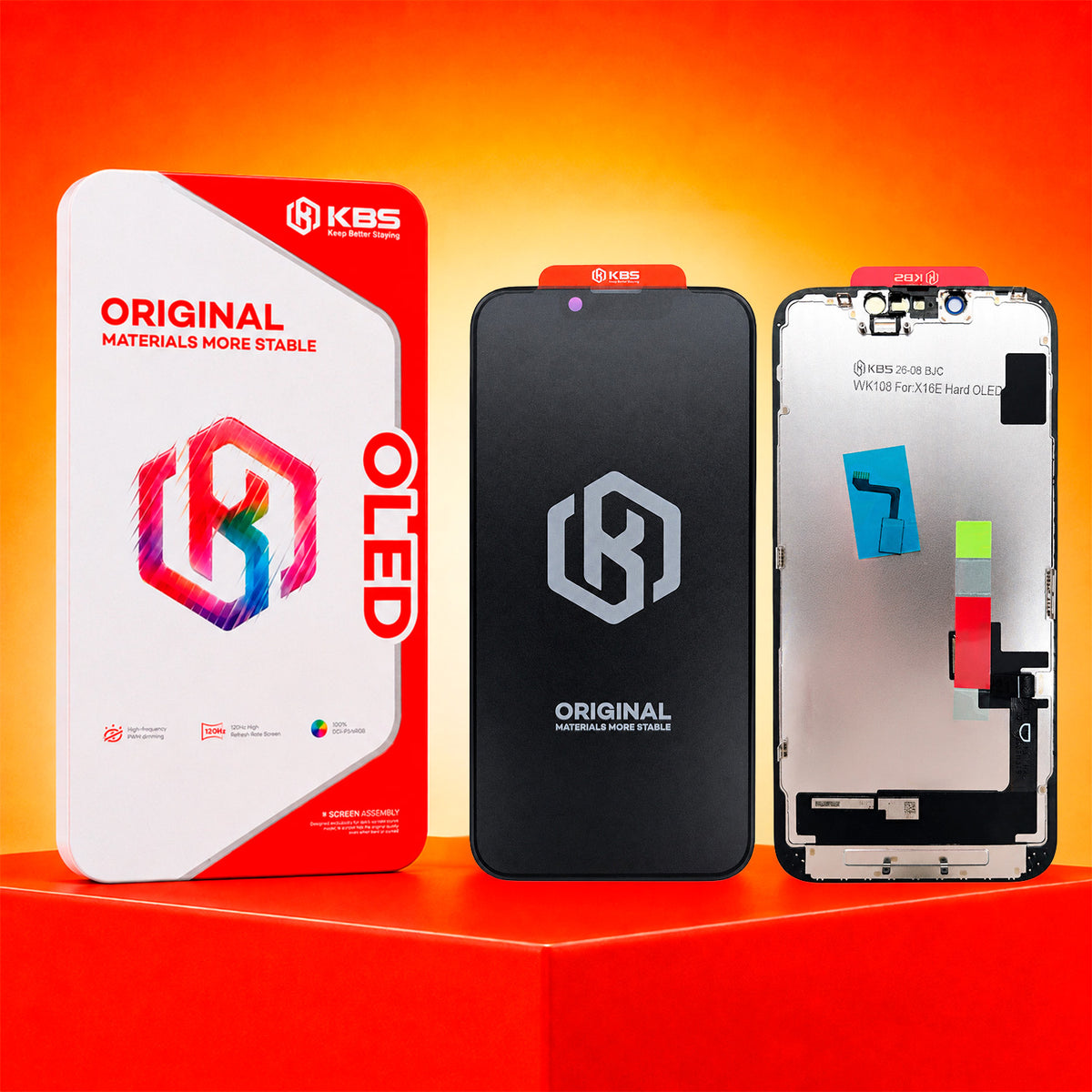 Pantalla Para iPhone 16e Kbs Hard Oled Flicker-Free IC 120Hz