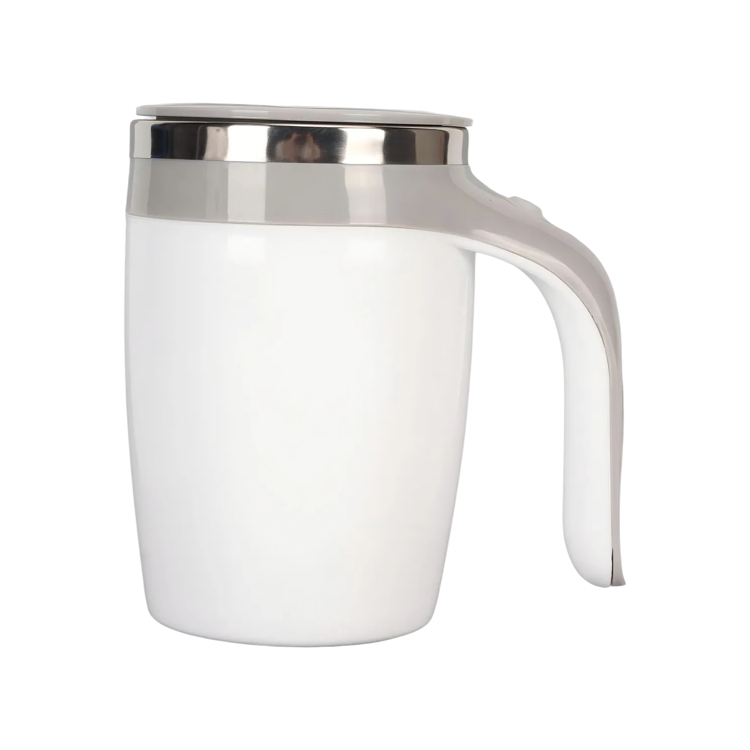 Taza Magnetica Auto Mezcladora Termica 380ml Color Blanco