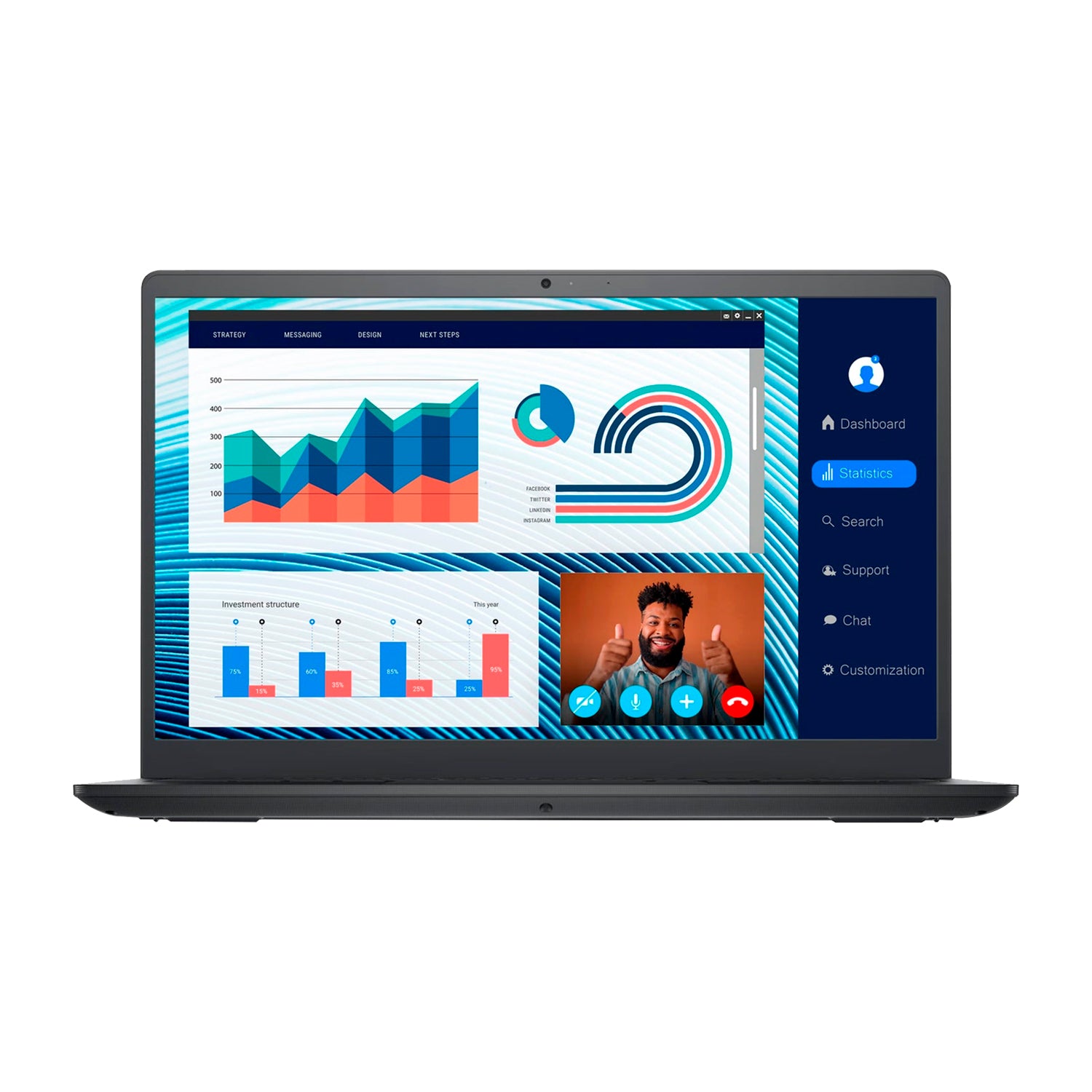 Notebook Dell Vostro 3420 14" Core i5 8GB 256GB SSD Open Box