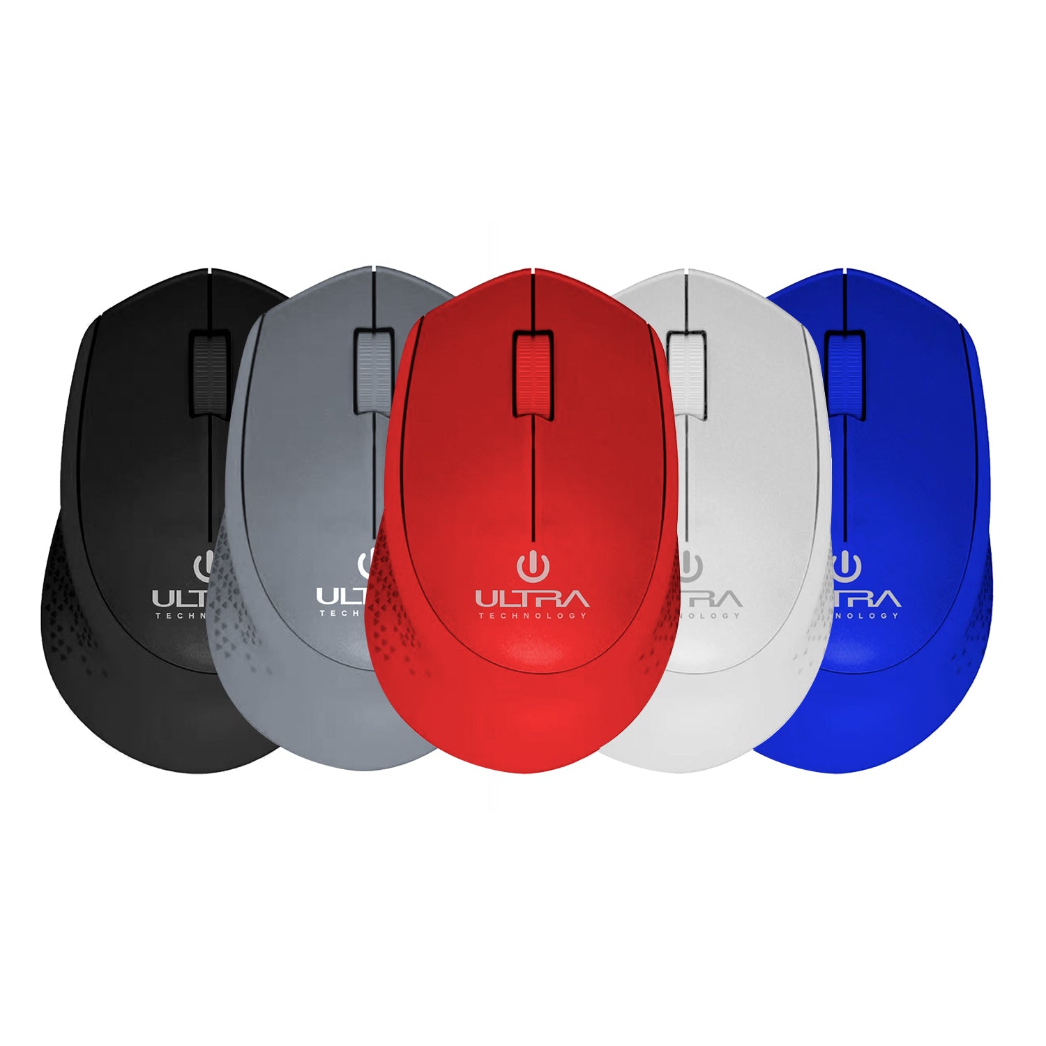 Mouse Inalambrico Ultra Technology USB Banda 2.4GHz Ergonomico Sensor Optico Compatible MAC Windows