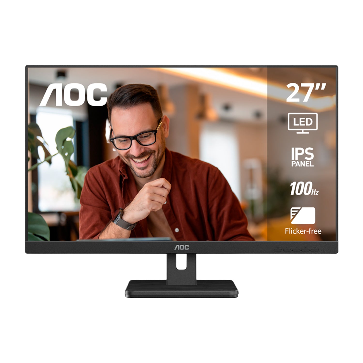Monitor AOC 27in FHD IPS 100Hz 4ms AdaptiveSync Vesa HDMI