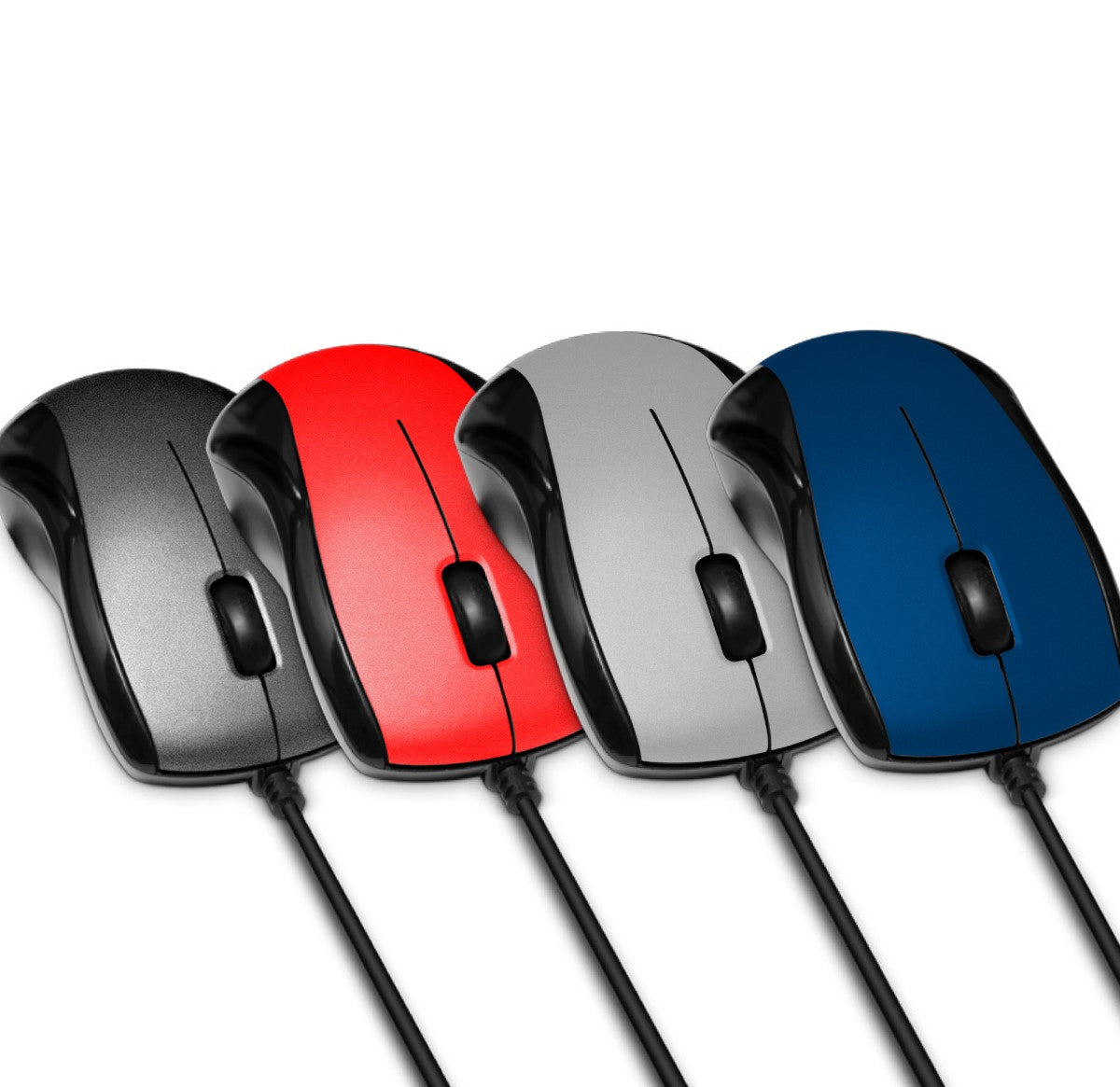 Mouse USB Optical Basic Maxell MOWR-101 Ergonomico Cable 140cm Sensor 1000dpi Compatible Windows-Mac