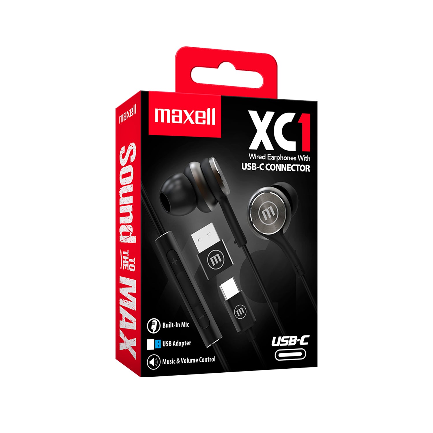 Audifonos Maxell XC1 UBS-C con Adaptador UBS-A Manos Libres