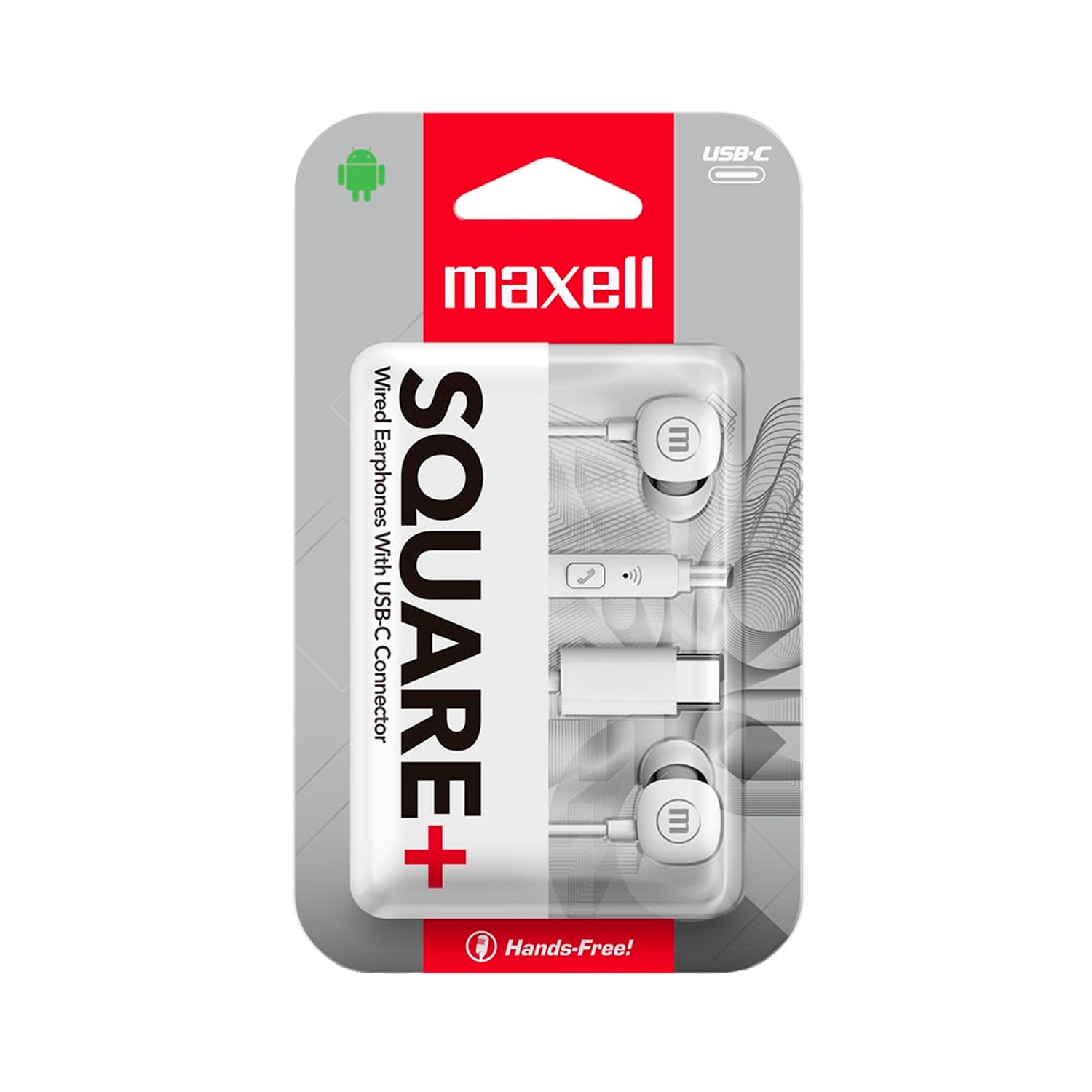 Audifonos Maxell Square+ In-Ear Tipo-C Manos Libre Microfono
