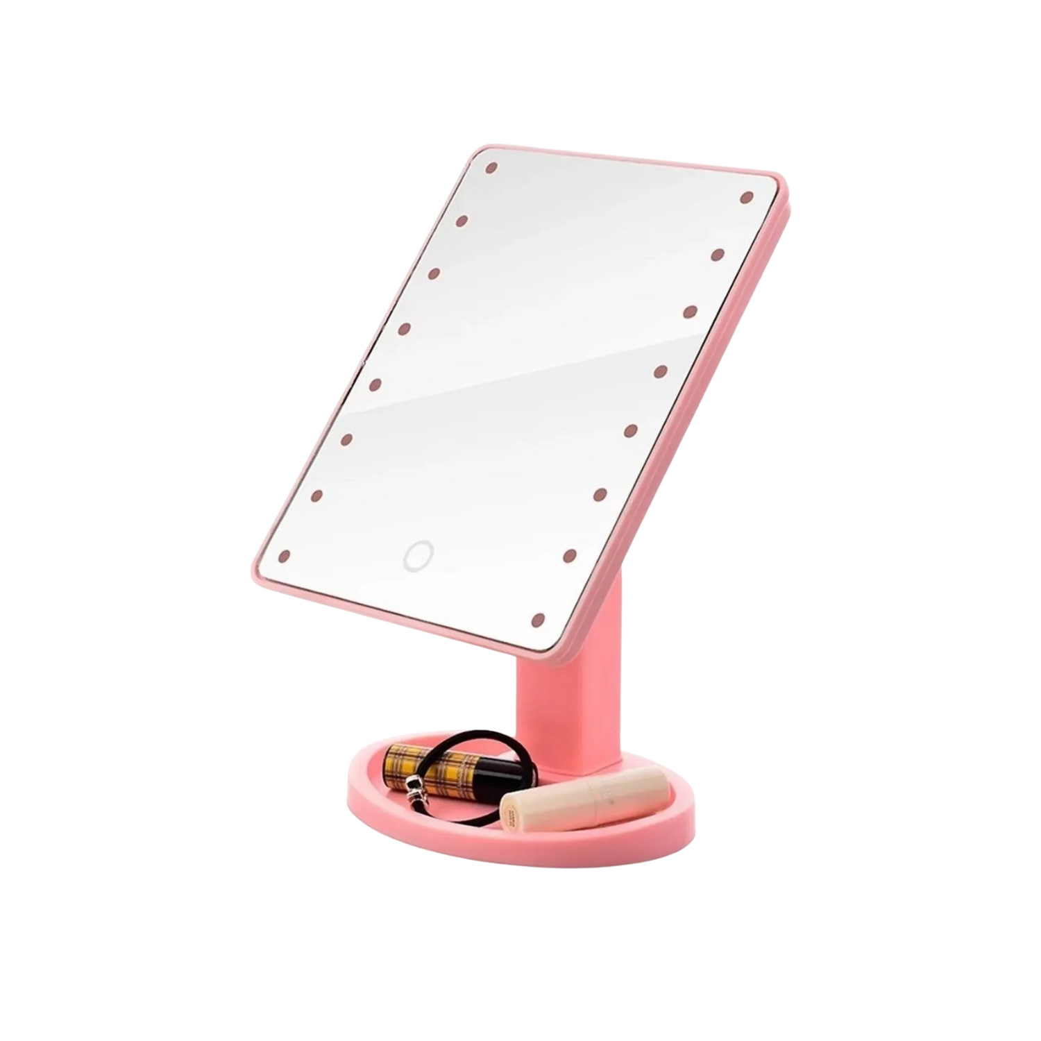 Espejo Maquillaje LED 16 Luces Rotación 360° Portátil USB