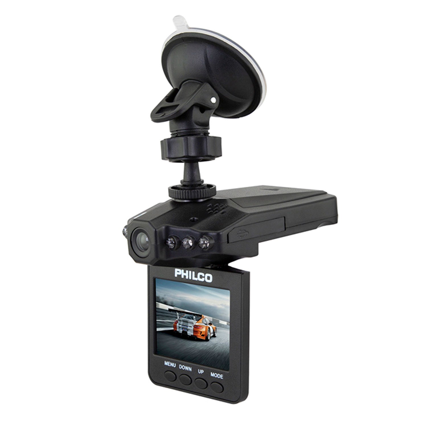 Camara para auto DVR Dash Cam HD Philco LCD 2.4" Micrófono MicroSD Vision Nocturna 70PLCCARF1 | Lifemax