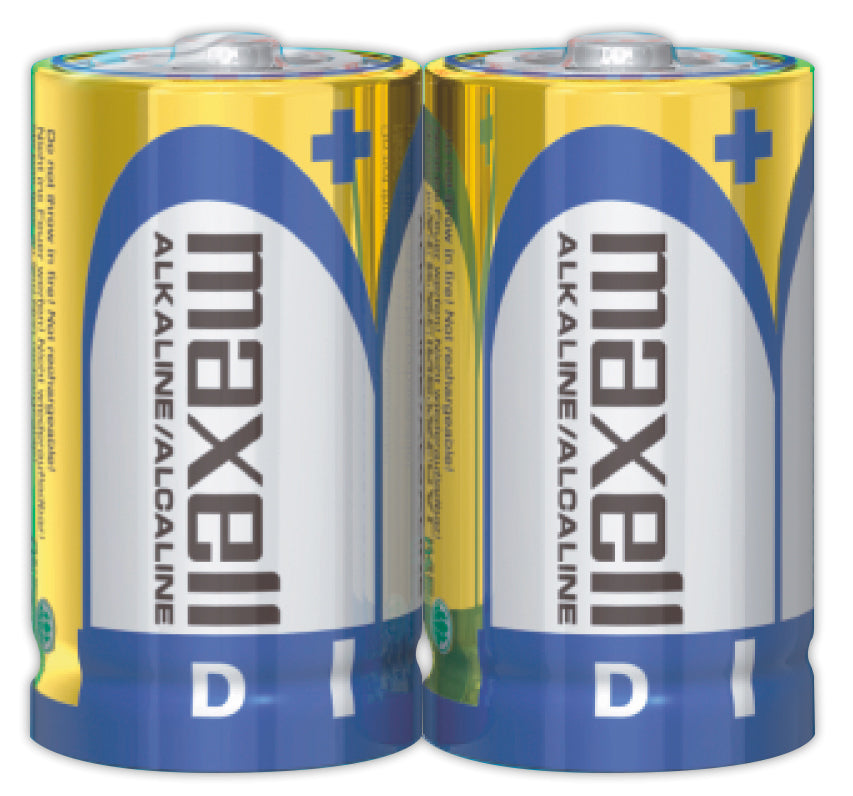 Pilas D LR20 x2 1.5V Alcalina Cilindrica Maxell Maxima Durabilidad y Potencia Tecnologia Max-Seal