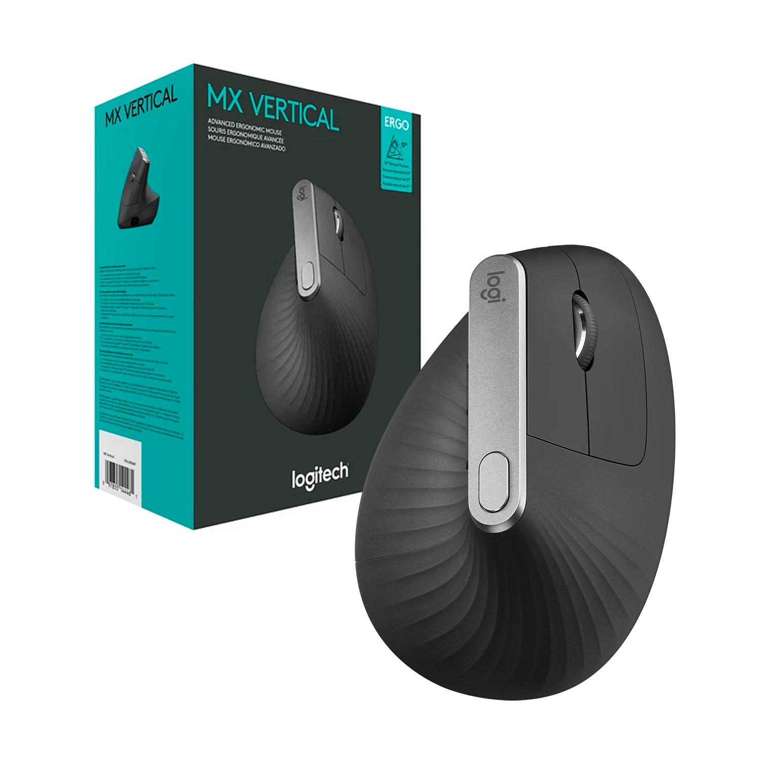 Mouse Inalambrico Logitech MX Vertical Sensor 400-4000dpi Recargable USB-C 4 botones Programables
