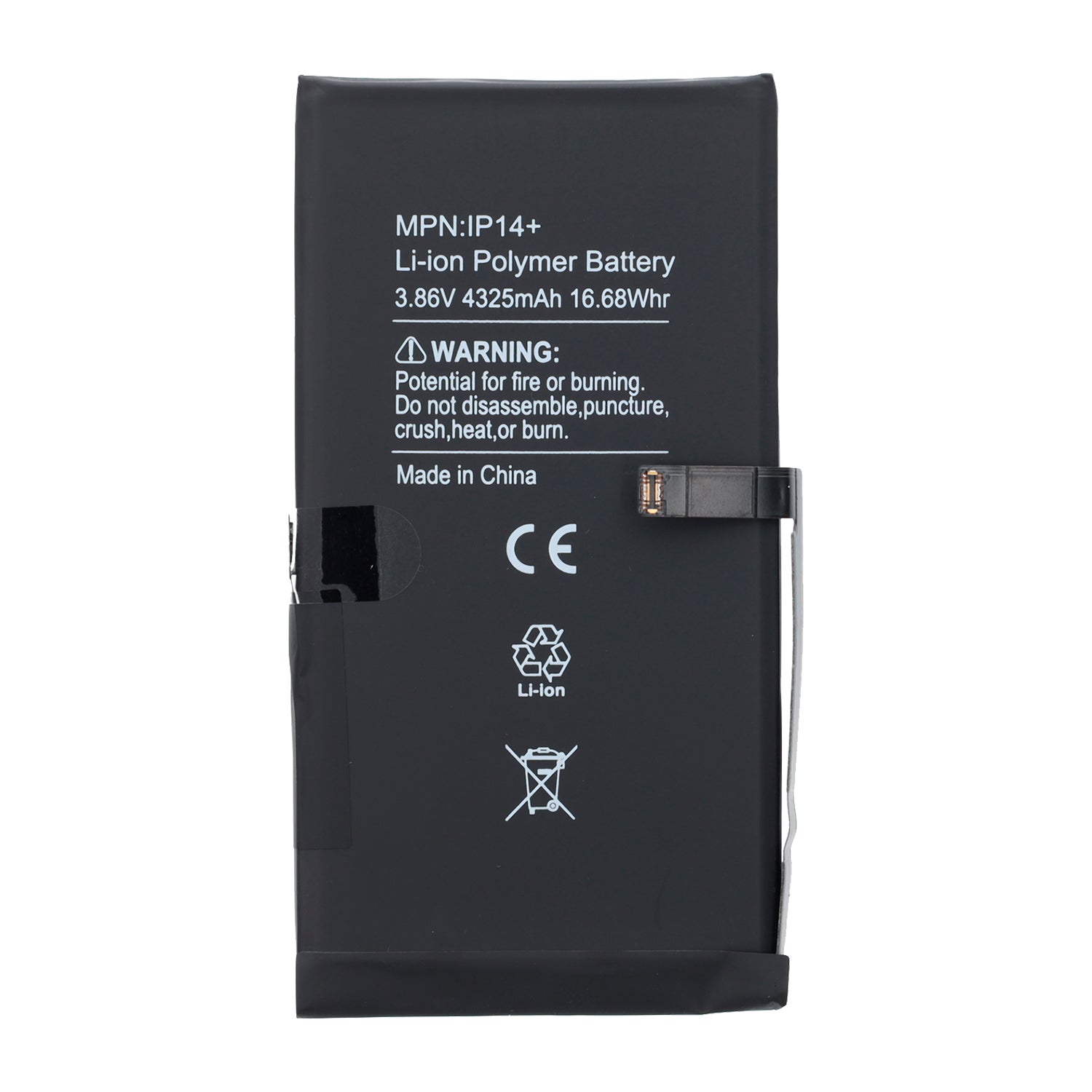 Bateria Compatible con iPhone 14 Plus Capacidad 4325 mAh