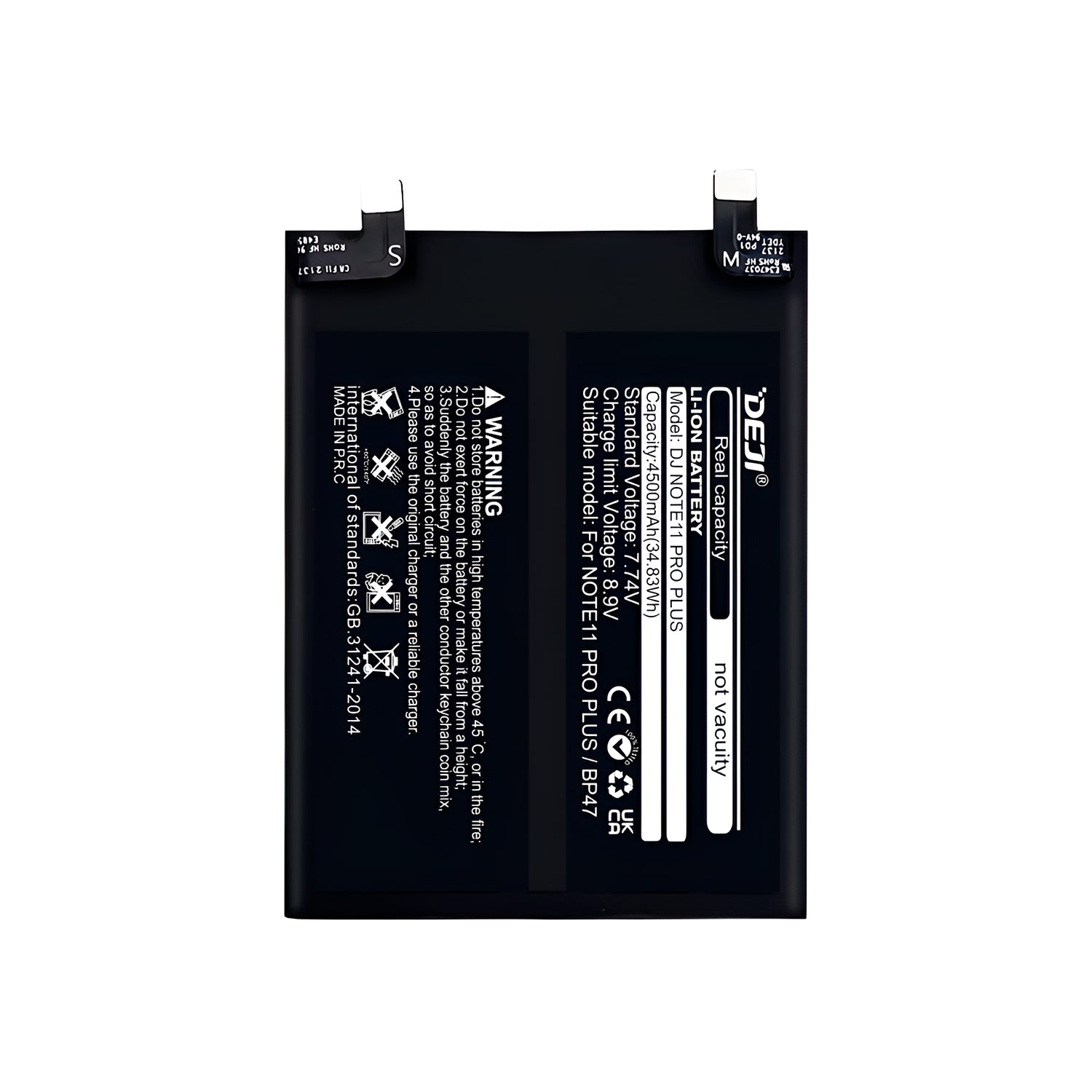 Bateria para Xiaomi Note 11 Pro Plus 5G DEJI IC Original Capacidad 4500mAh Maxima Duracion