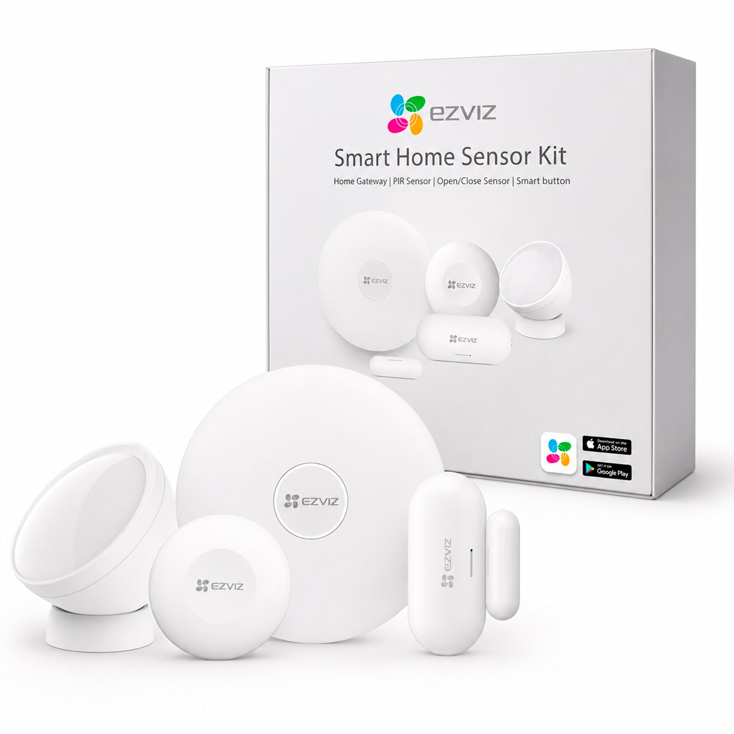 Kit Alarma Ezviz A3 WiFi Zigbee 4 Sensores CS-B1-A0-A34