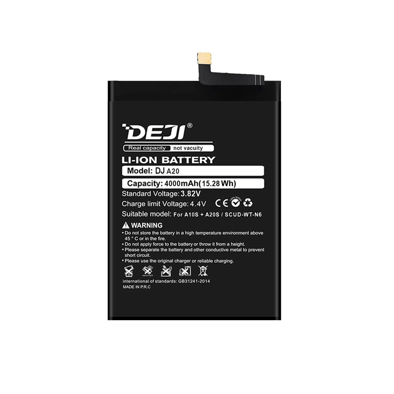 Bateria para Samsung A10S / A20S DEJI IC Original Capacidad 4000mAh Maxima Duracion