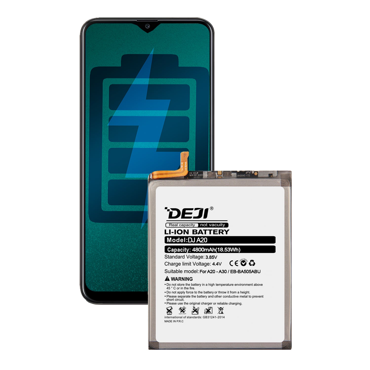 Bateria para Samsung Galaxy A20 / A30 DEJI IC Original Capacidad 4000mAh Maxima Duracion