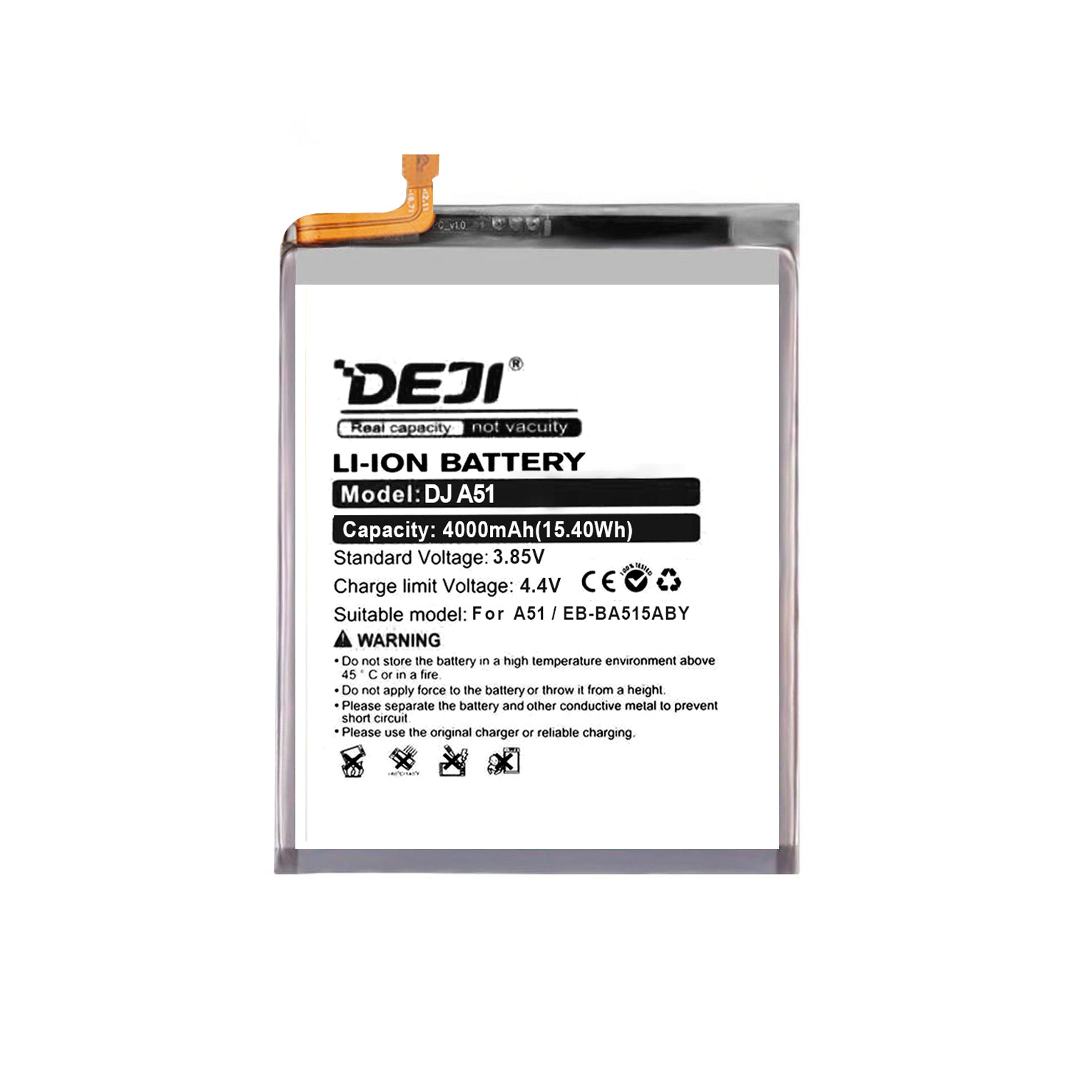 Bateria para Samsung A51 DEJI IC Original Capacidad 4000mAh Maxima Duracion