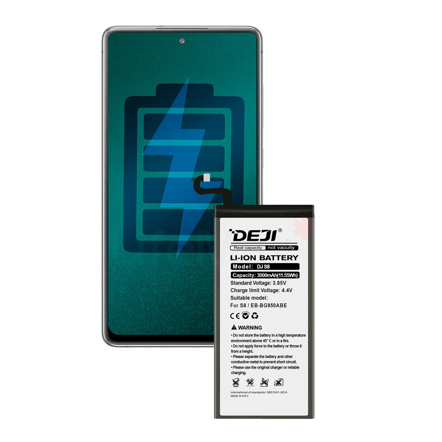 Bateria para Samsung S8 DEJI IC Original Capacidad 3000mAh Maxima Duracion