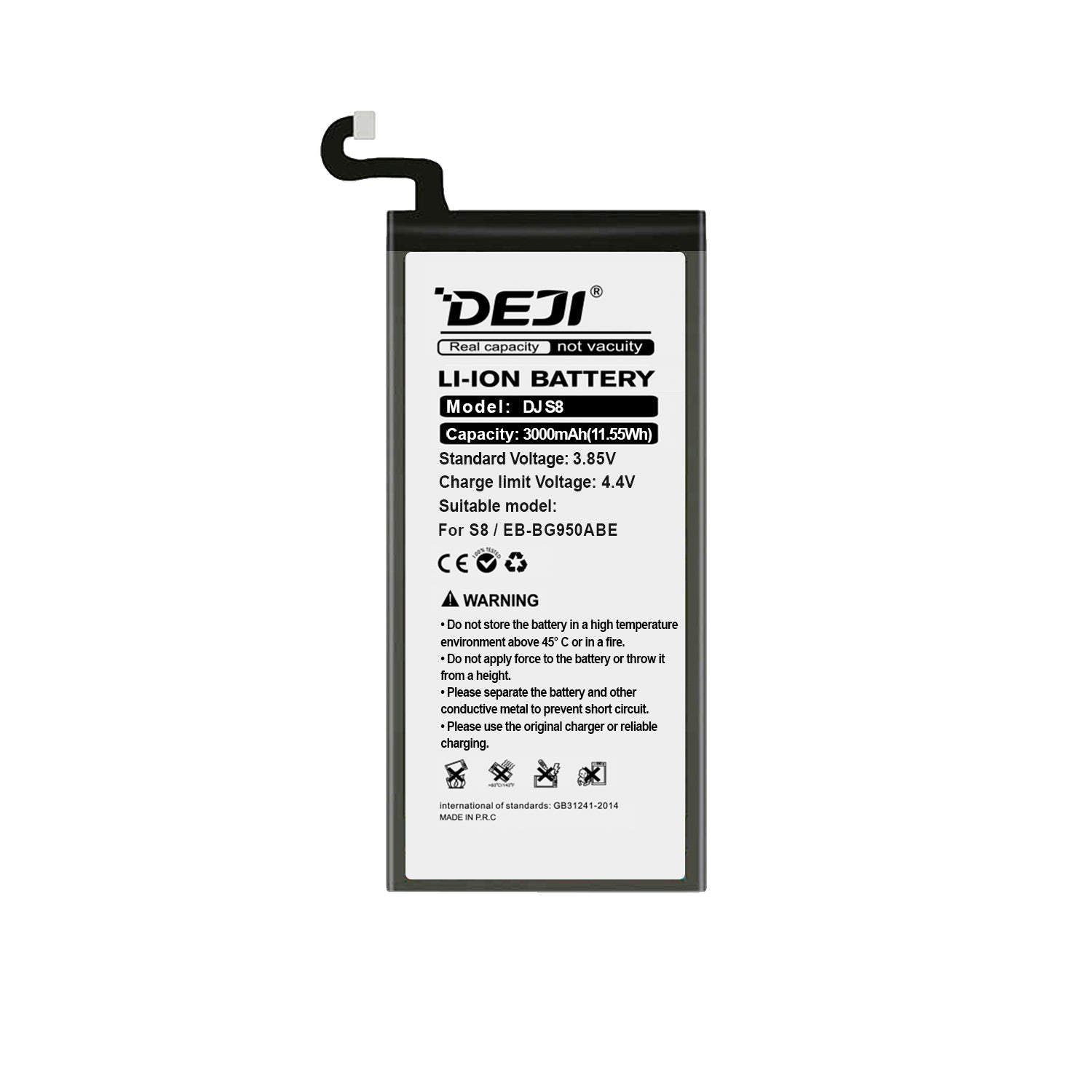 Bateria para Samsung S8 DEJI IC Original Capacidad 3000mAh Maxima Duracion