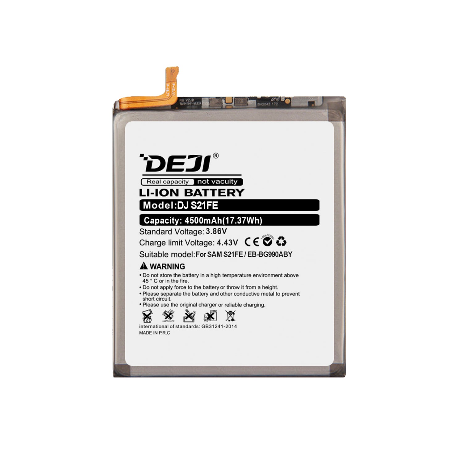 Bateria para Samsung S21 FE / S21 FE 5G DEJI IC Original Capacidad 4500mAh Maxima Duracion