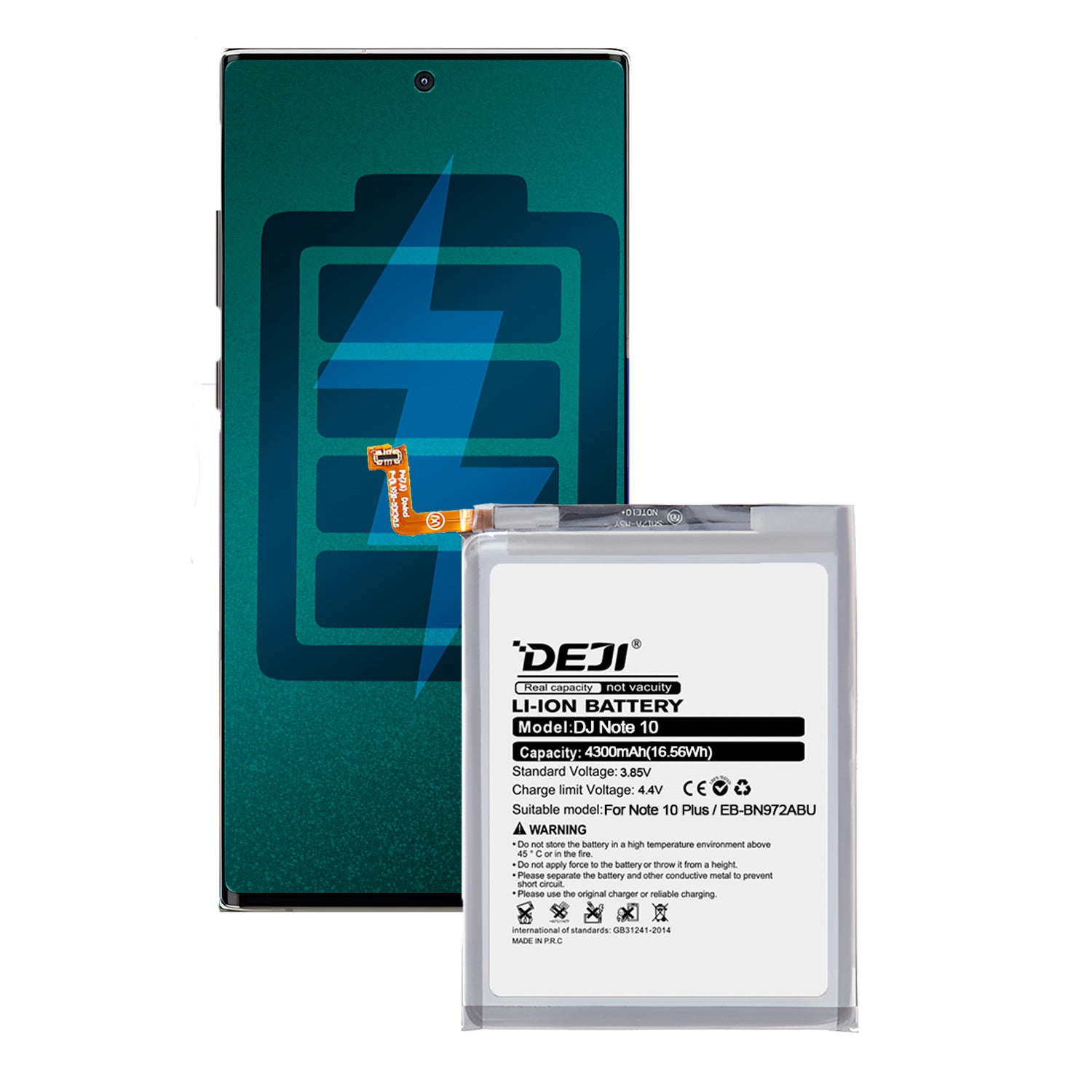 Bateria para Samsung Galaxy Note 10 Plus DEJI IC Original Capacidad 4300mAh Maxima Duracion