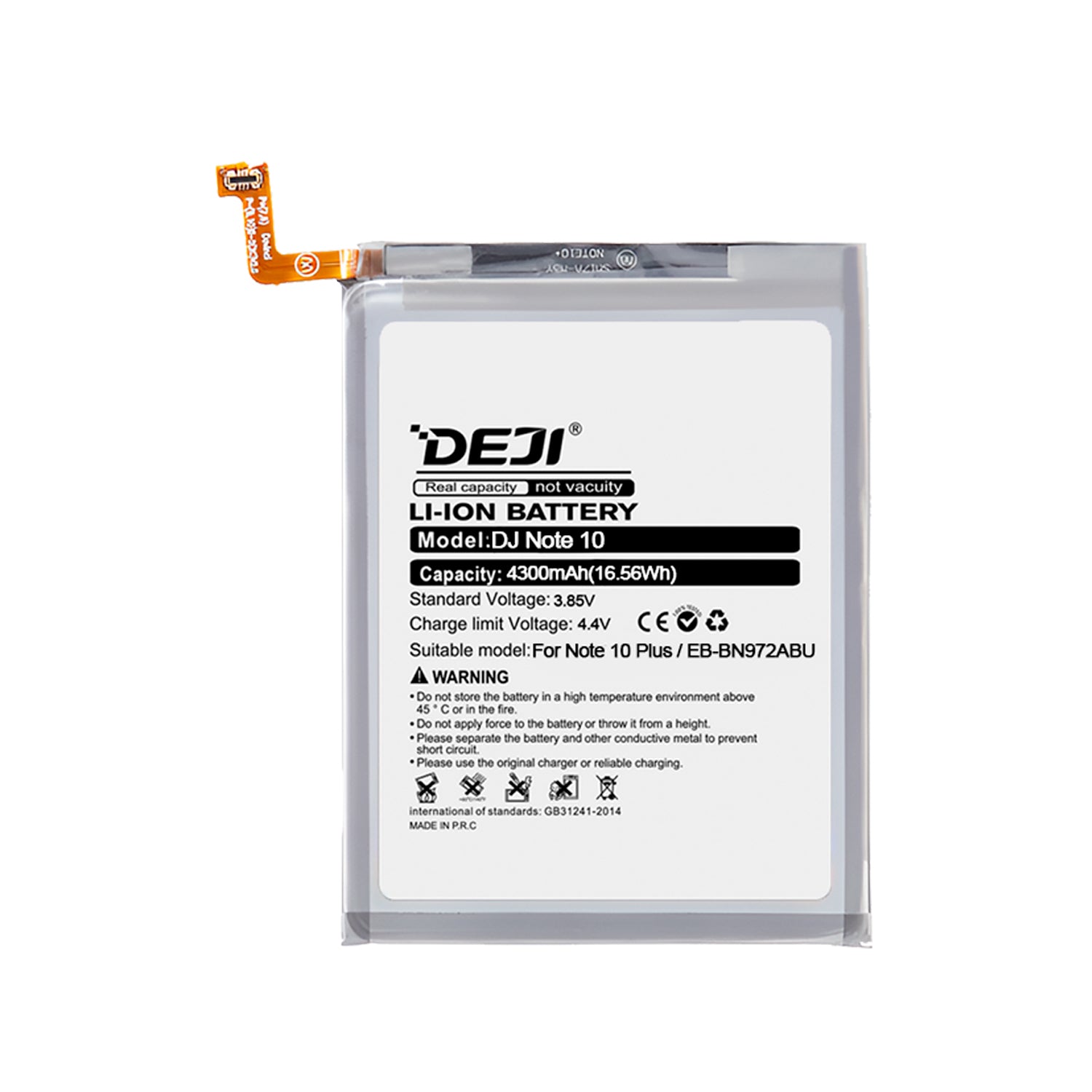 Bateria para Samsung Galaxy Note 10 Plus DEJI IC Original Capacidad 4300mAh Maxima Duracion