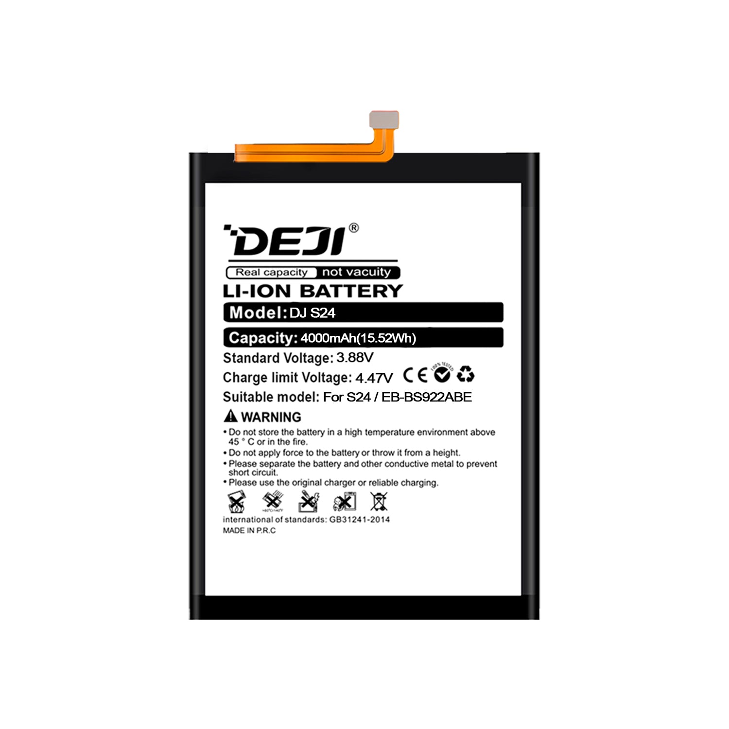Bateria para Samsung Galaxy S24 5G DEJI IC Original Capacidad 4000mAh Maxima Duracion
