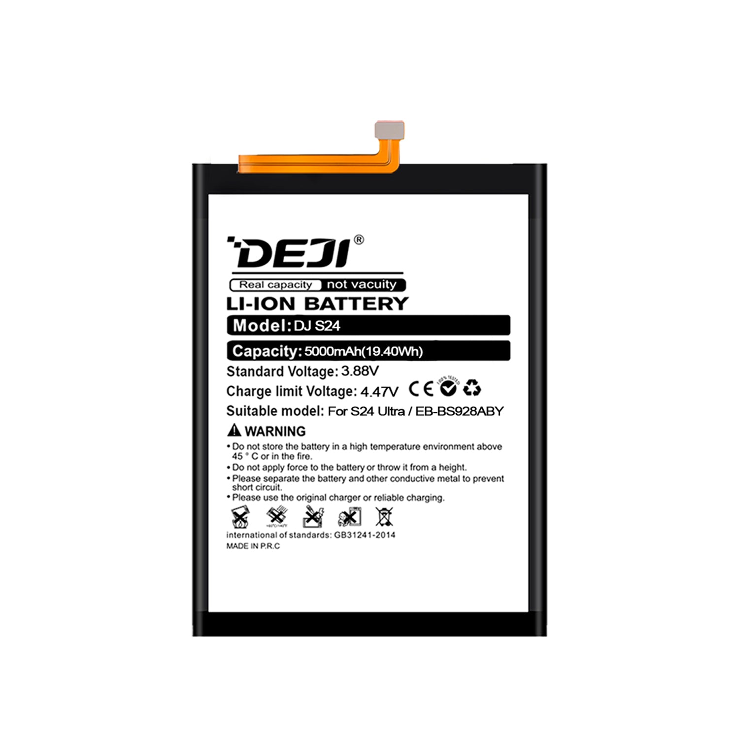 Bateria para Samsung Galaxy S24 Ultra 5G DEJI IC Original Capacidad 5000mAh Maxima Duracion