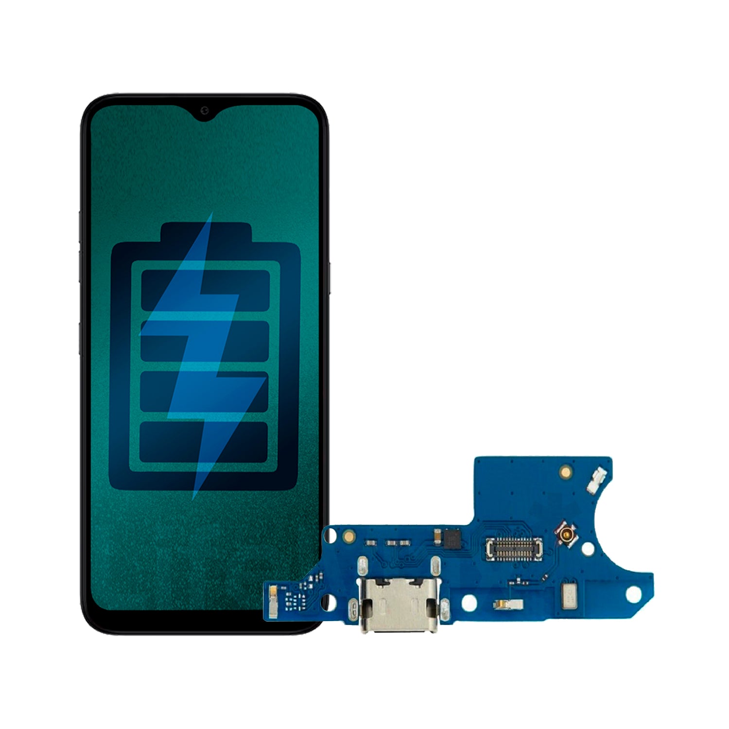 Flex de Carga para Motorola Moto E7i Conector Tipo C