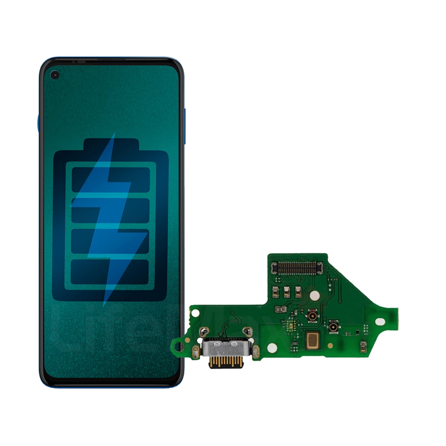 Flex de Carga Compatible con Motorola Moto One Action Tipo C