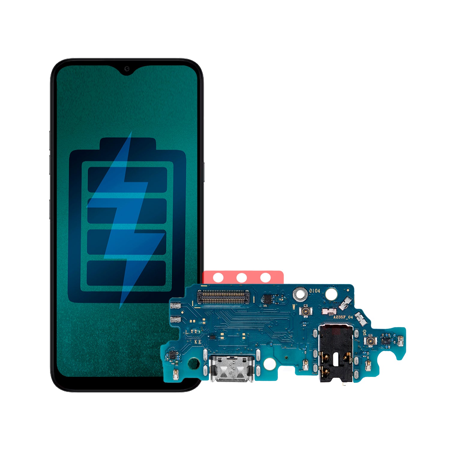 Flex de Carga Compatible con Samsung A23 4G Conector Tipo C