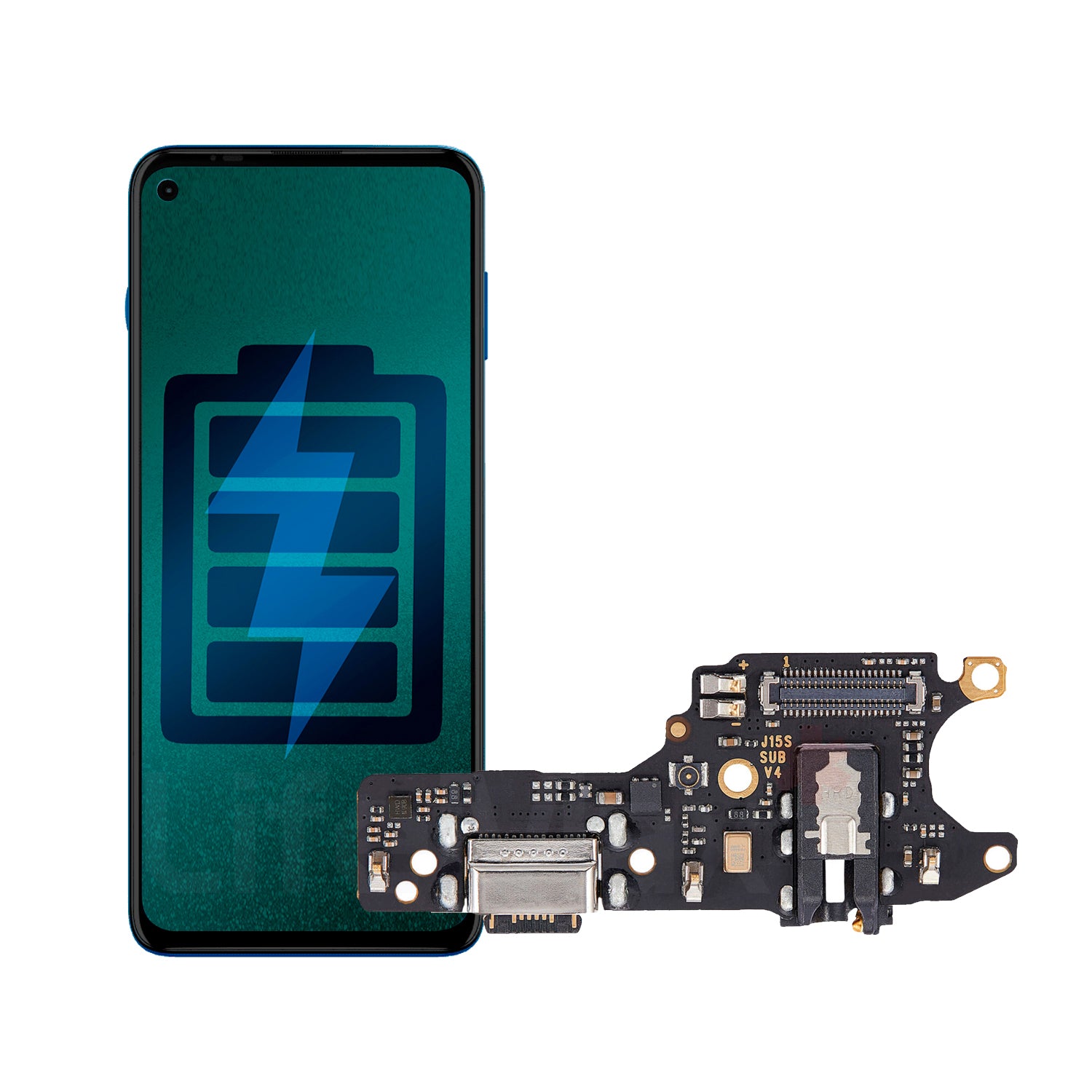 Flex de Carga para Xiaomi Redmi Note 9 Conector Tipo C