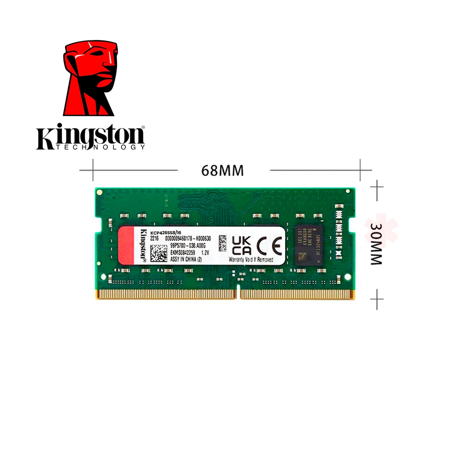 Memoria Ram Notebook Kingston 16GB DDR4-SODIMM 2666MHz 1.2 V Pin 260 Open Box