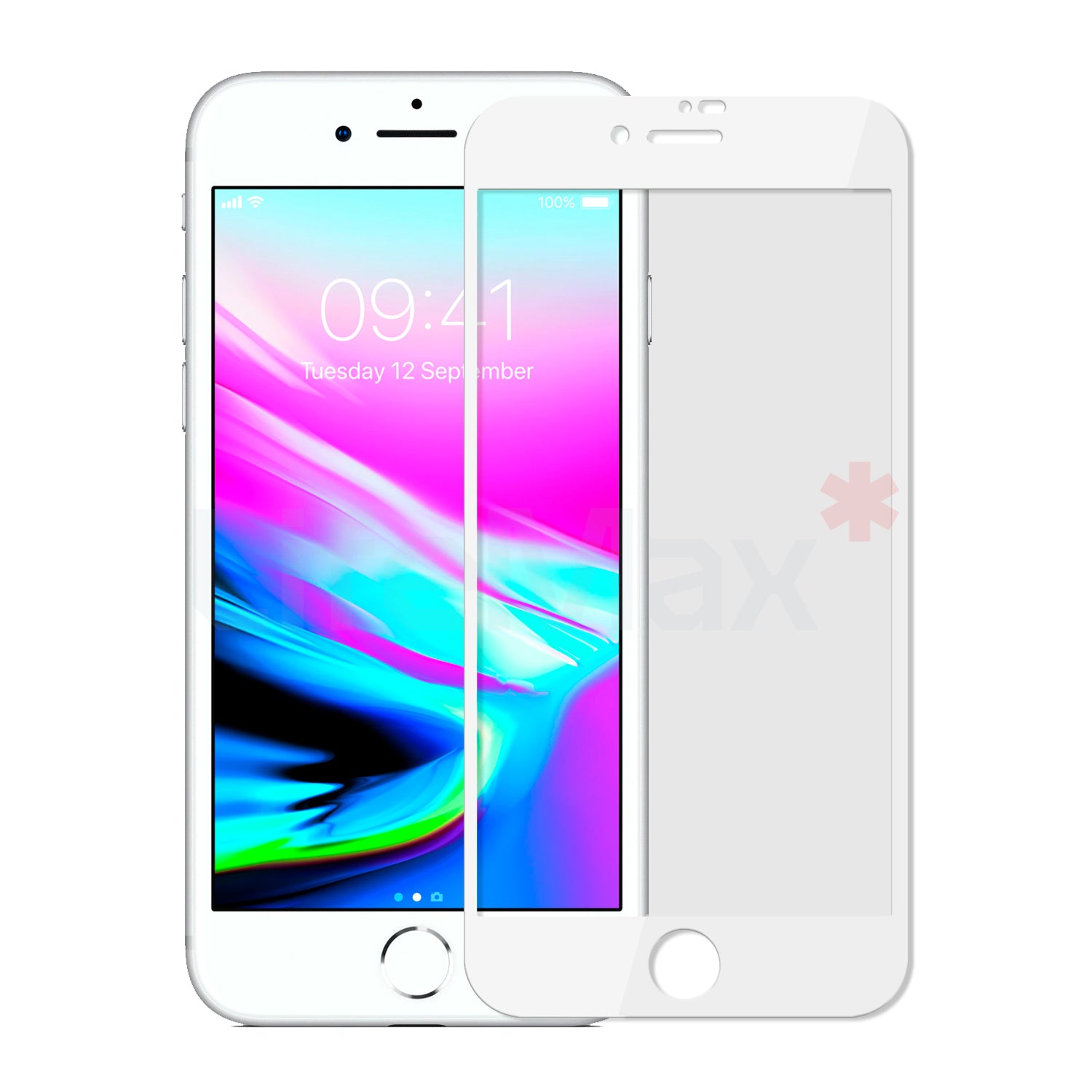 Lamina de Vidrio Templado Completa Resistente Compatible con Iphone 8