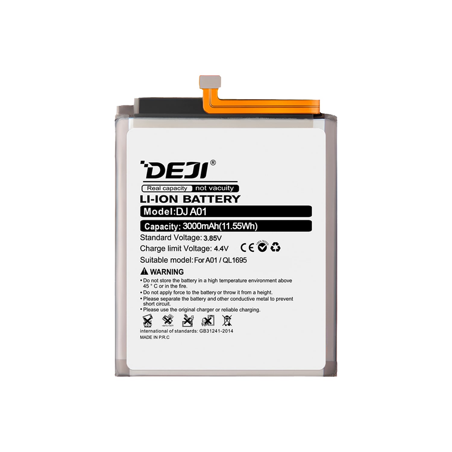 Bateria para Samsung Galaxy A01 DEJI IC Original Capacidad 3000mAh Maxima Duracion