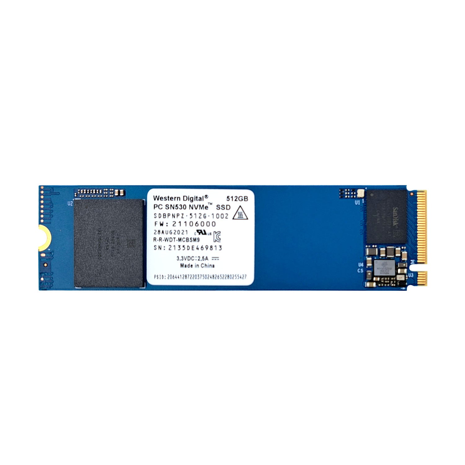 Disco Solido SSD M.2 2280 Western Digital 512GB PCIe Gen3 x4 NVMe v1.4 OPEN BOX | Lifemax