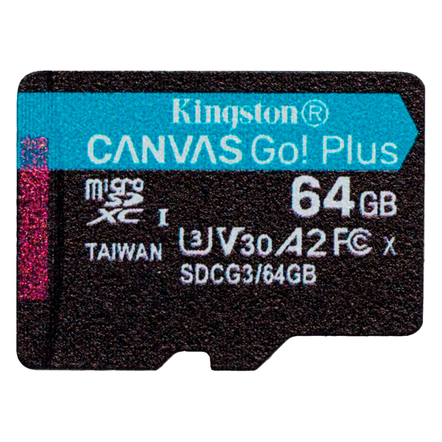 Tarjeta De Memoria MicroSD 64GB Kingston Canvas Go Plus SDXC Clase 10 + Adaptador UHS-1 4k 170MB/s