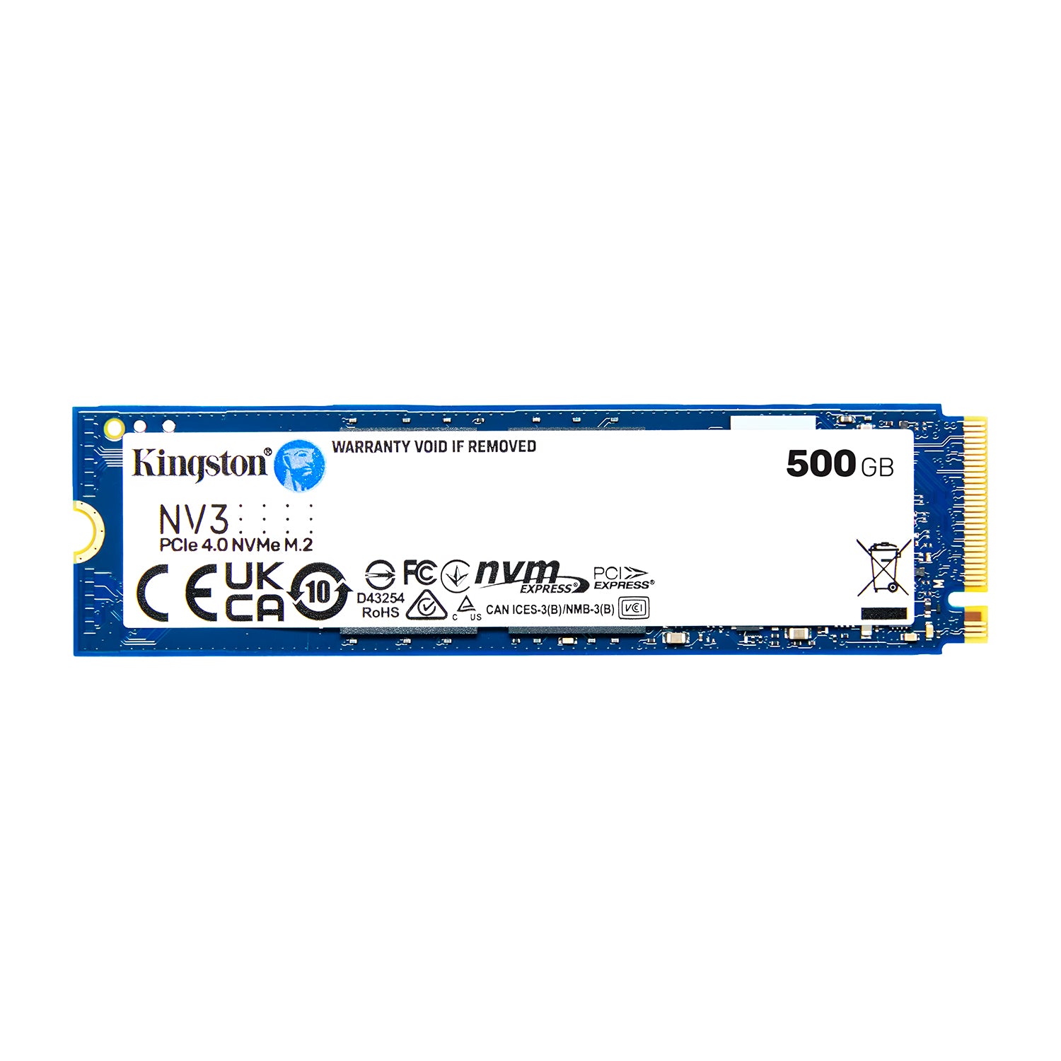 Disco Solido SSD Kingston NV3 500GB M.2 NVMe PCIe Open Box