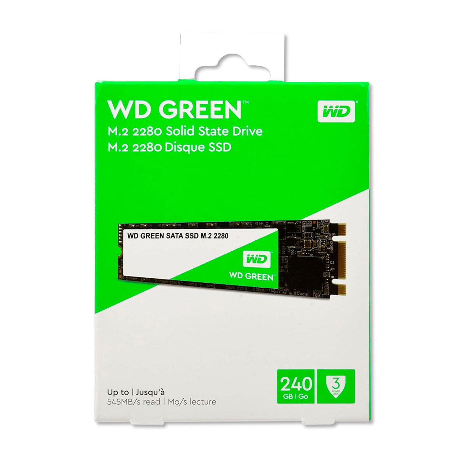 Disco Solido SSD WD Green 240GB M.2 2280 SATA3 WDS240G2G0B | Lifemax