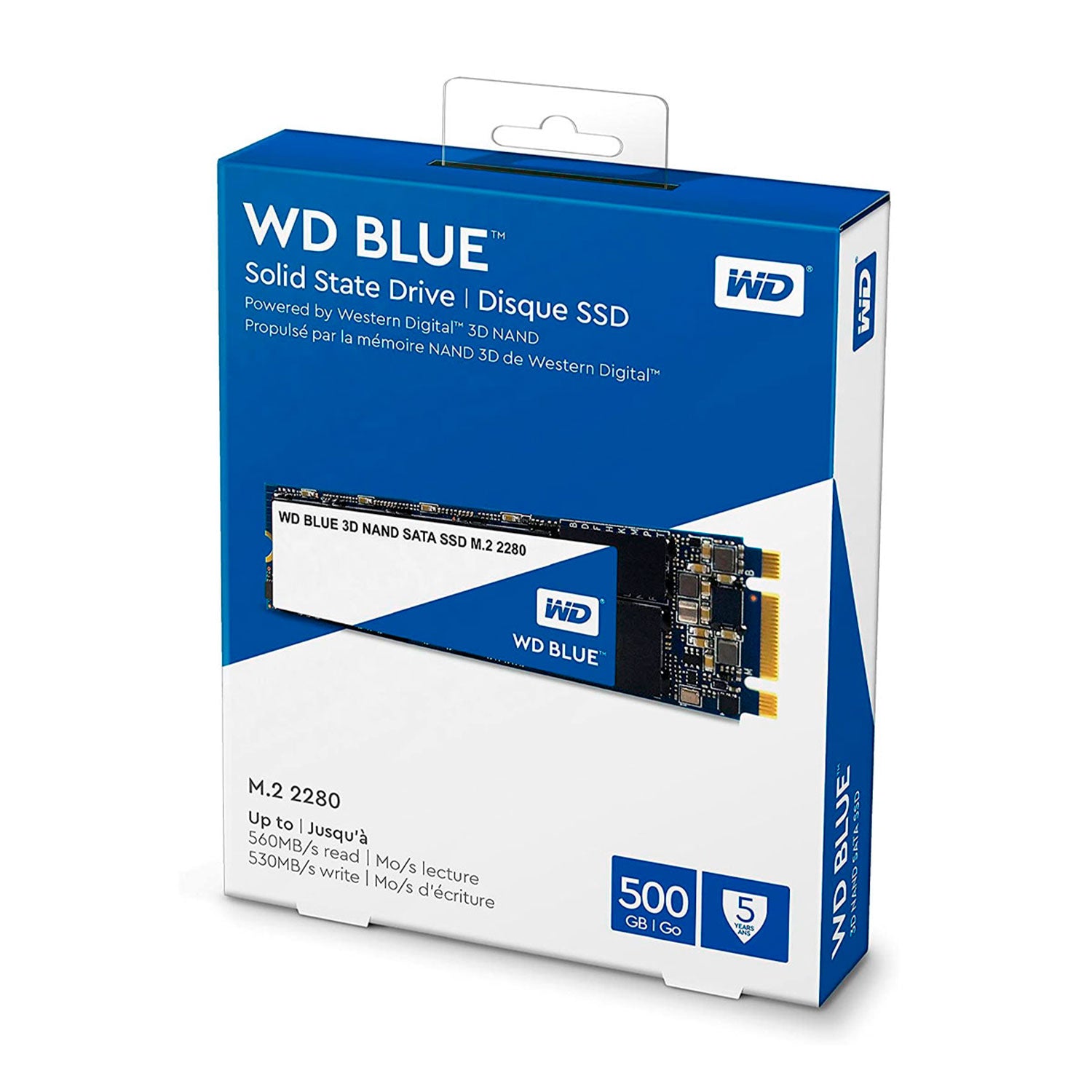 Disco Solido SSD WD Blue 500GB M.2 SATA III WDS500G2B0B | Lifemax