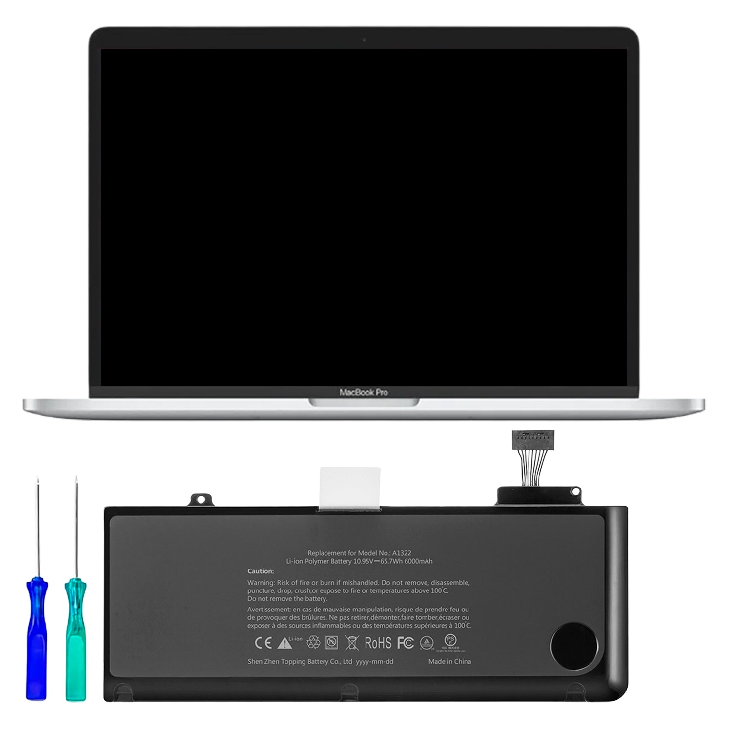 Bateria Yiiko Compatible con MacBook Pro 13 2009 2012 63 Wh