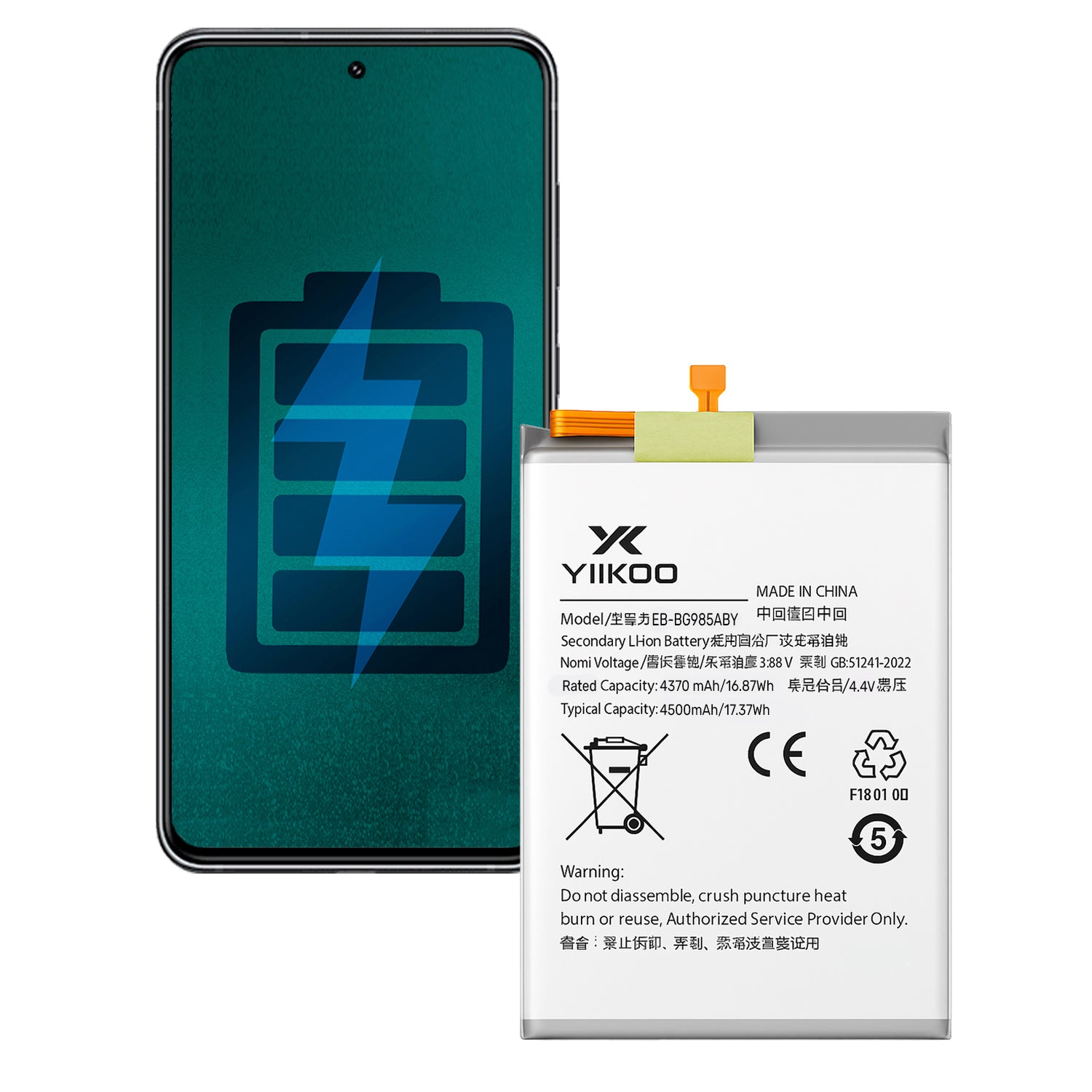 Bateria para Samsung S20 Plus YIIKOO Proteccion sobrecarga