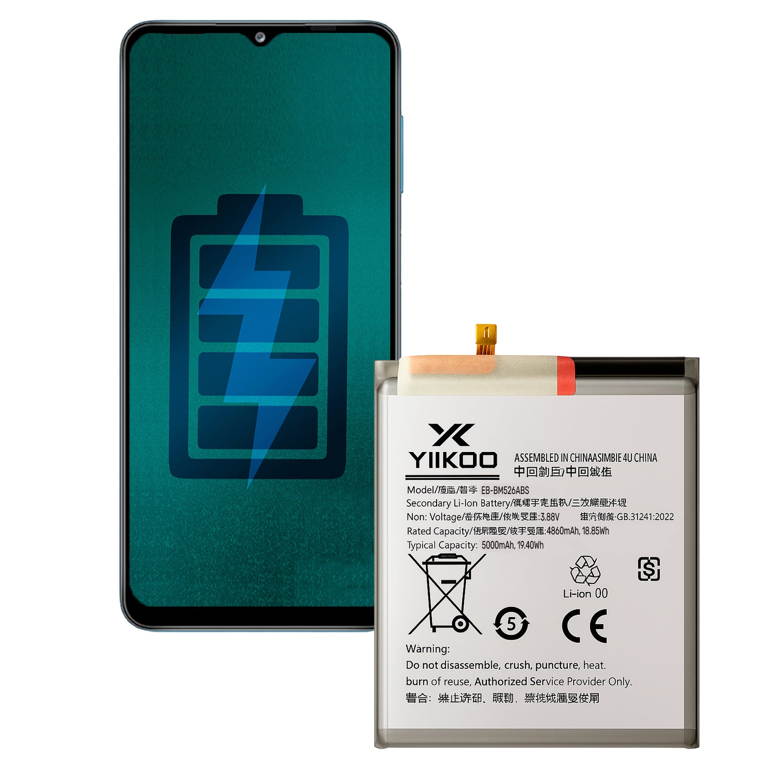 Bateria para Samsung A23 5G/A73 YIIKOO Proteccion sobrecarga
