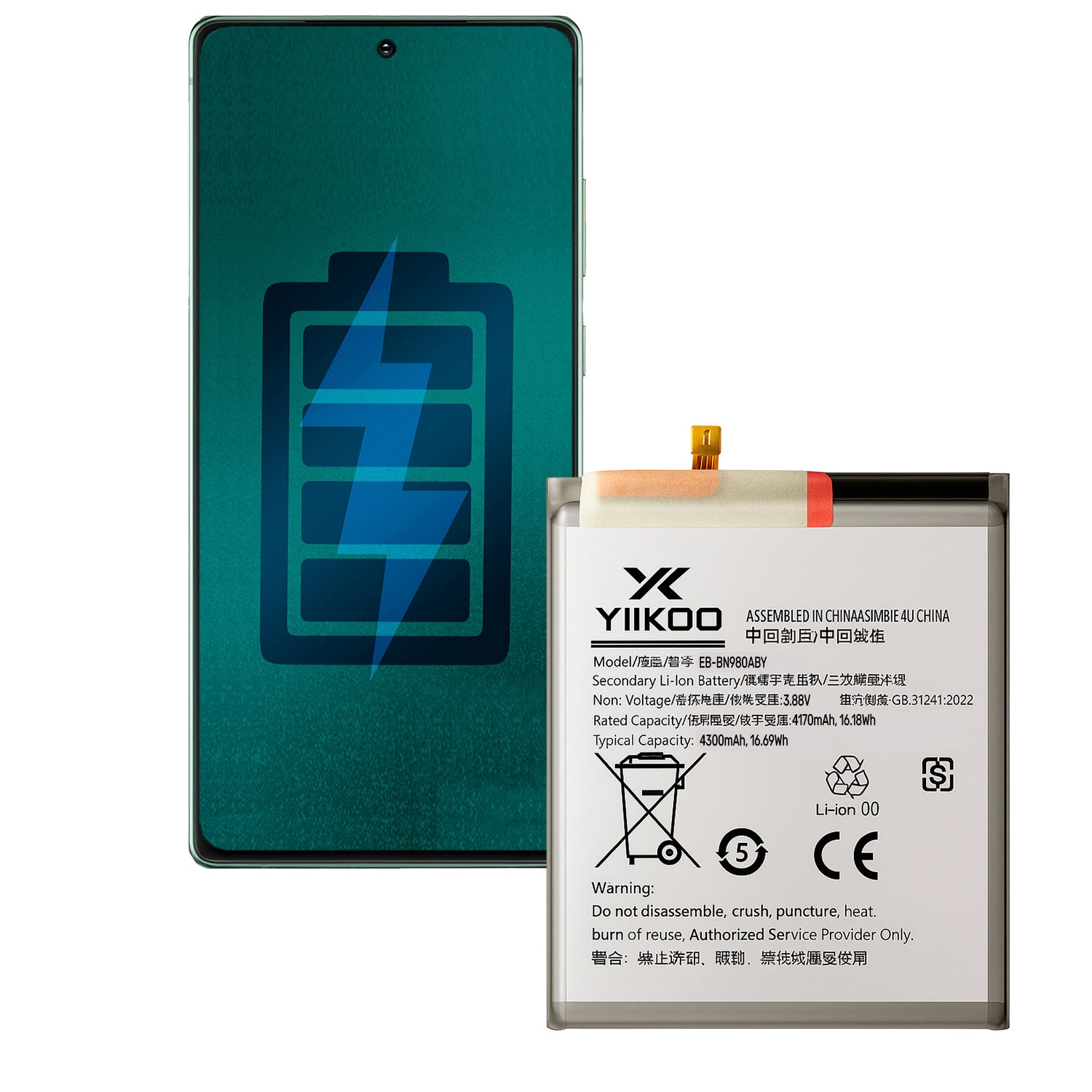 Bateria para Samsung Note 20 YIIKOO Proteccion sobrecarga