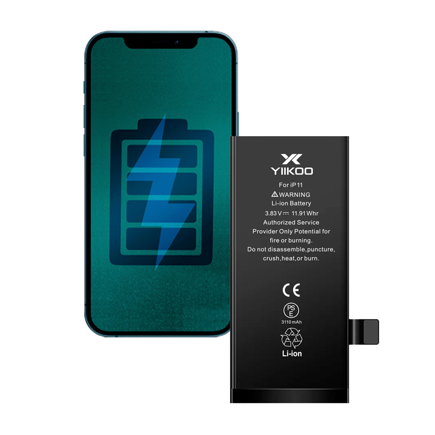 Bateria para iPhone 11 YIIKOO Proteccion contra sobrecarga