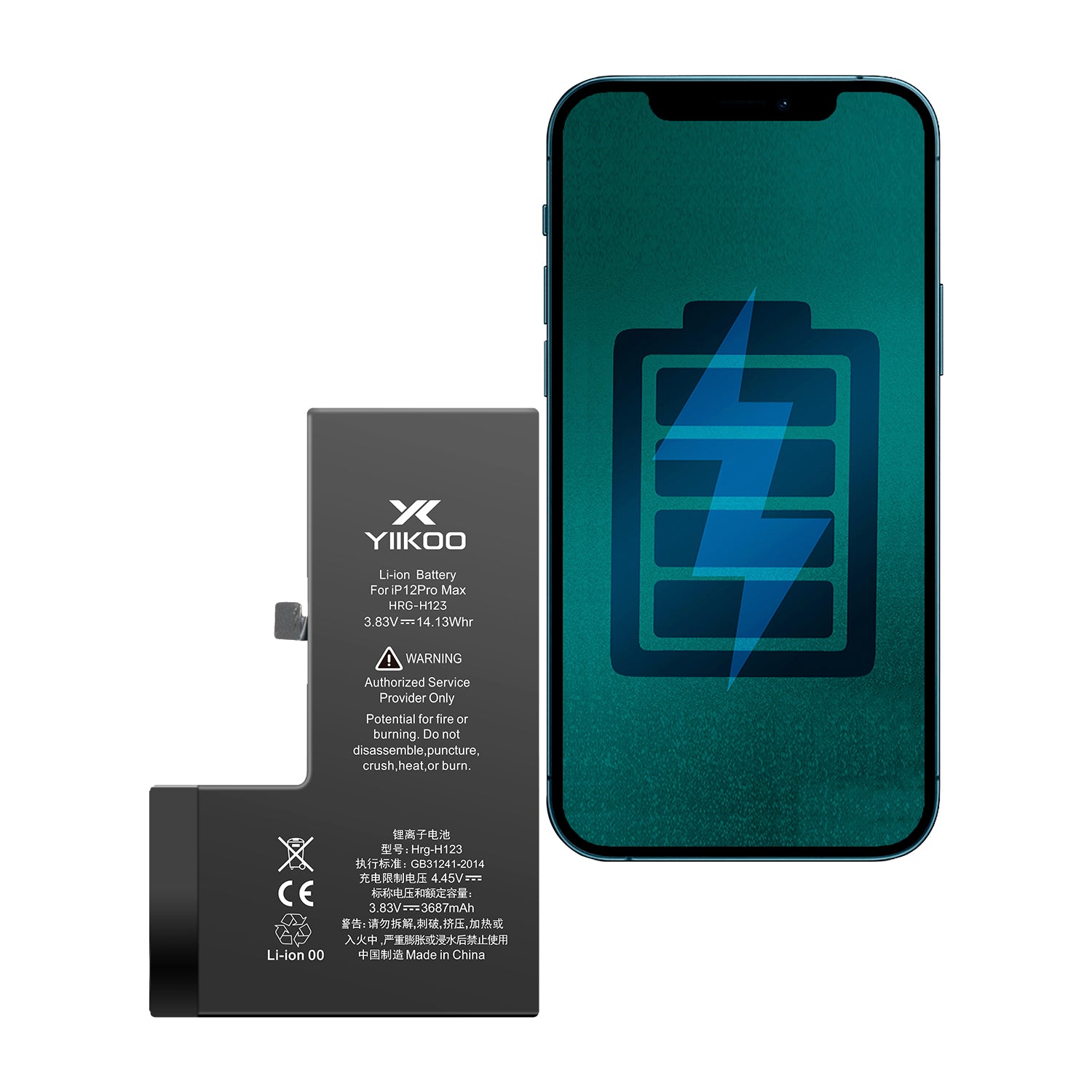 Bateria para iPhone 12 Pro Max YIIKOO Proteccion sobrecarga